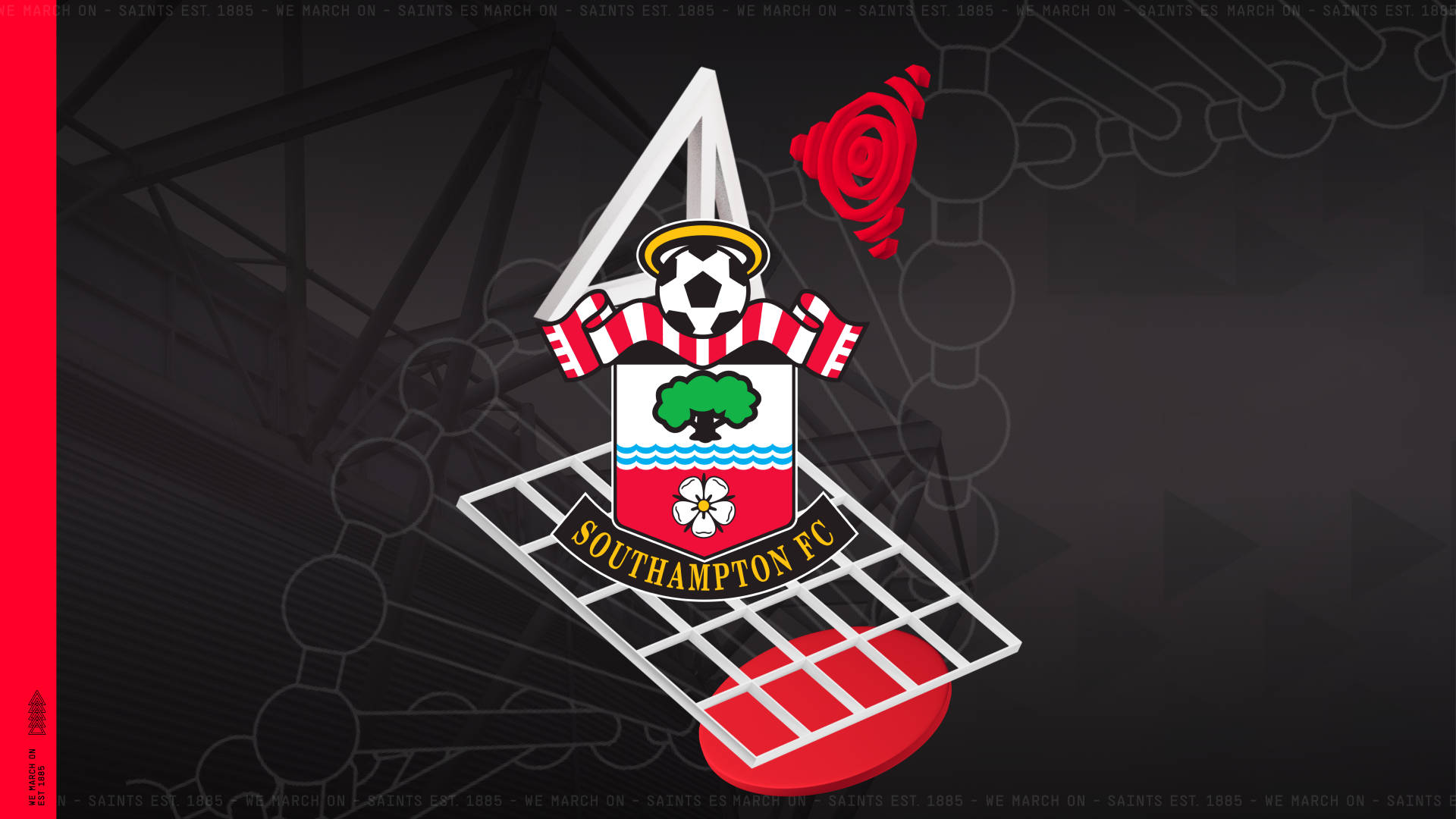 Southampton FC, team logo, crest, Full HD Desktop Wallpaper