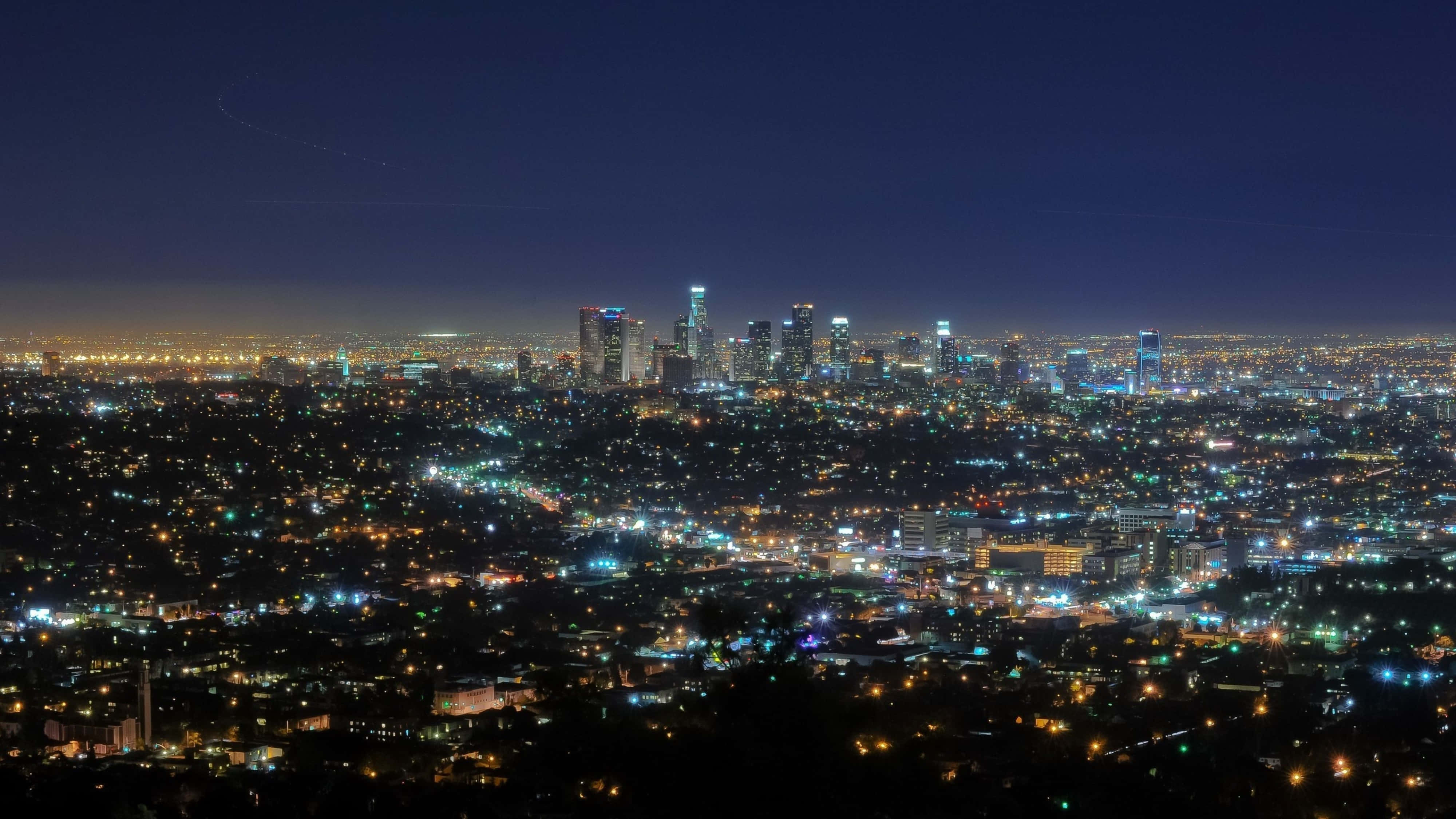 California 4K, cityscape, night, 4K Desktop Wallpaper