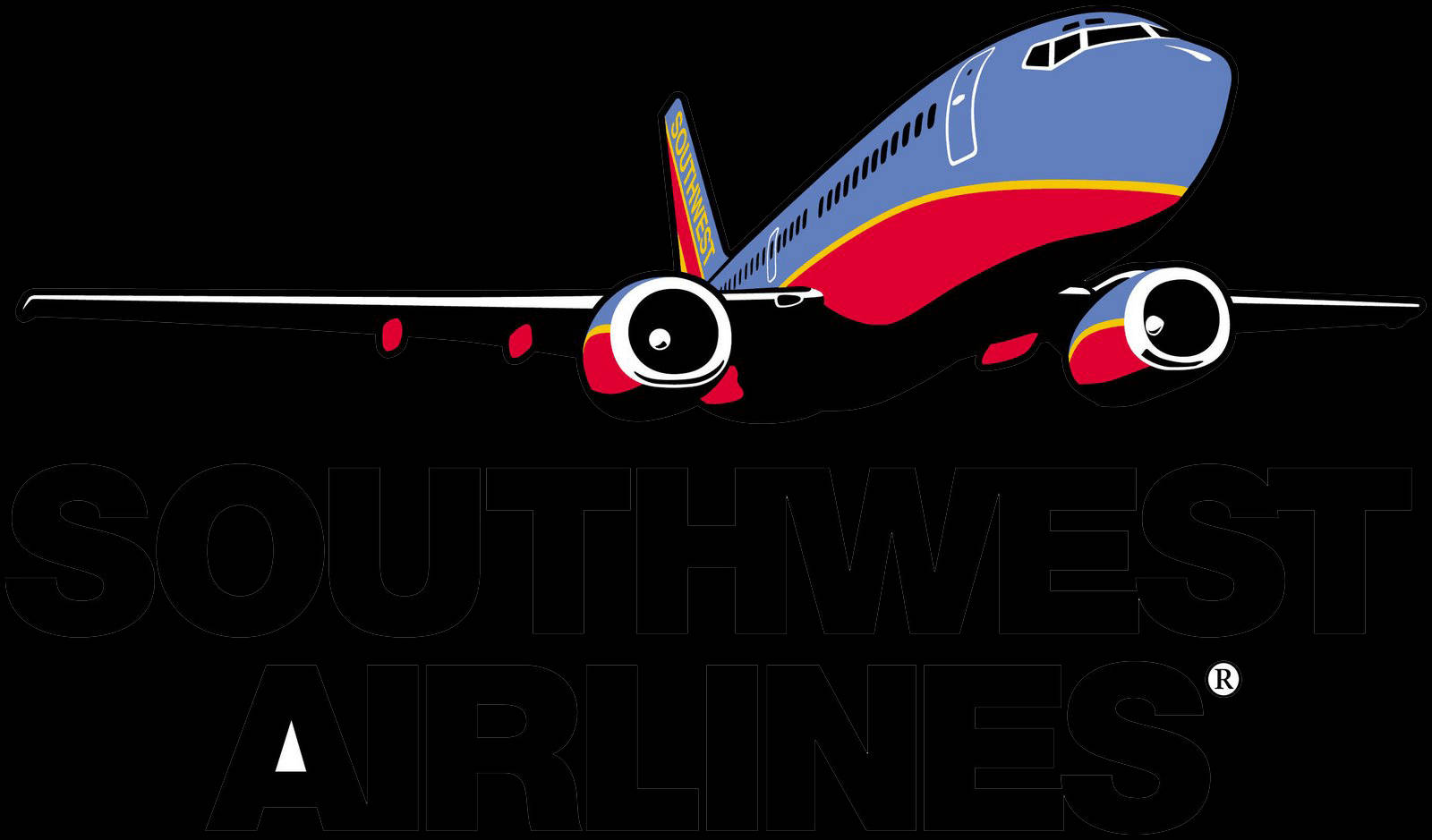 Southwest Airlines, blue, red, HD Desktop Wallpaper
