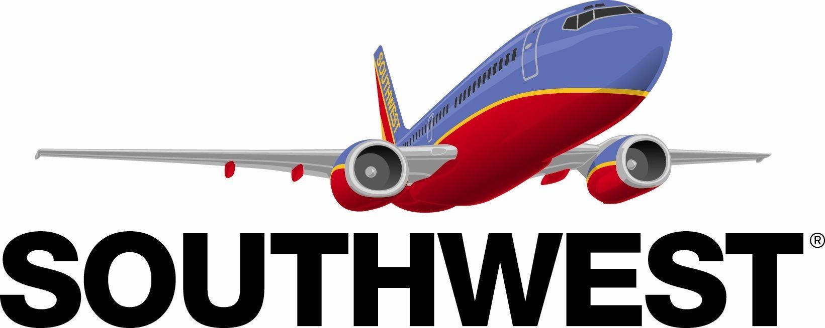 Southwest Airlines, blue red and yellow livery, cartoon-style plane, HD Desktop Wallpaper