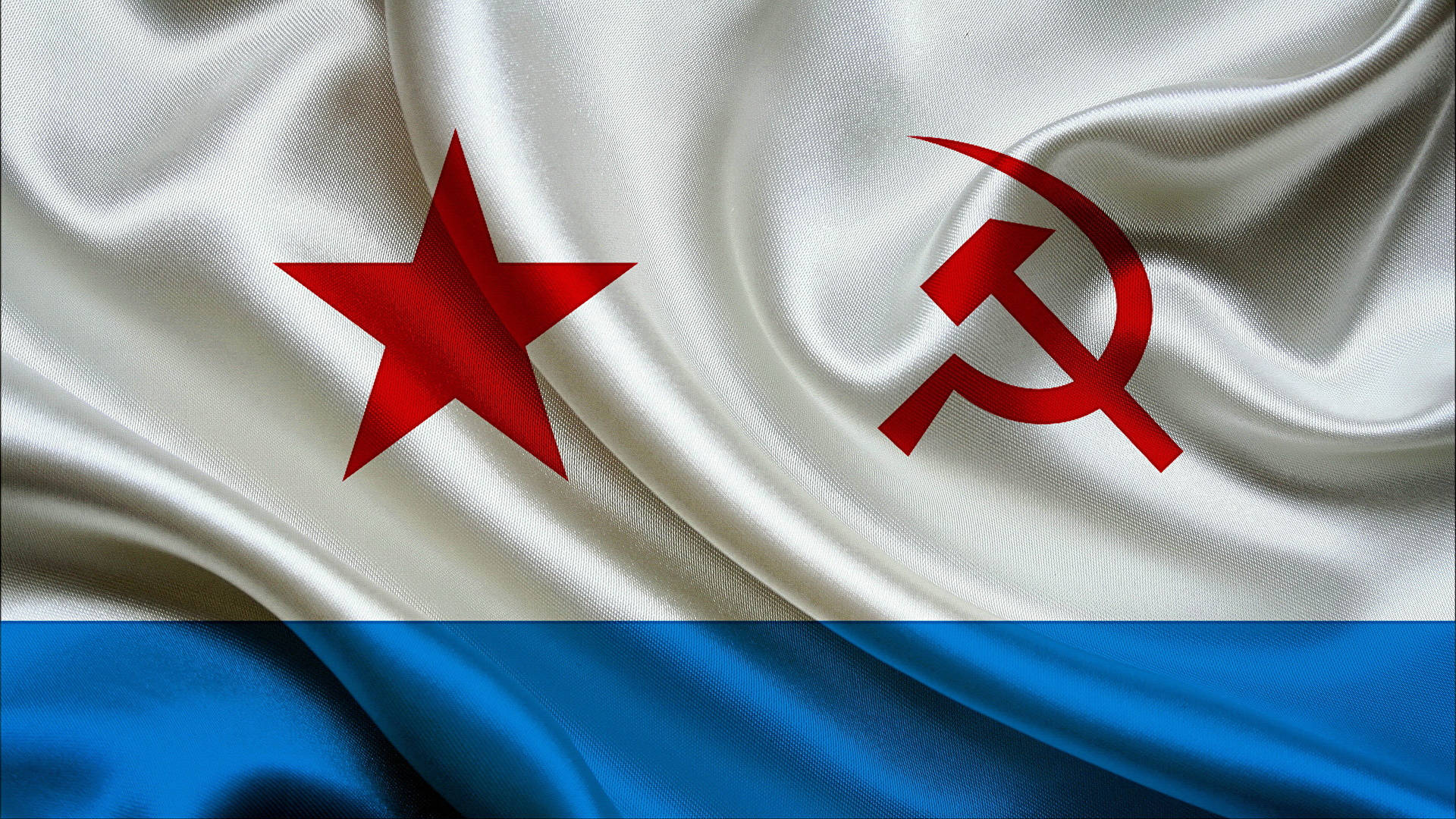 Soviet Union Flag, hammer and sickle, red star, Full HD Desktop Wallpaper