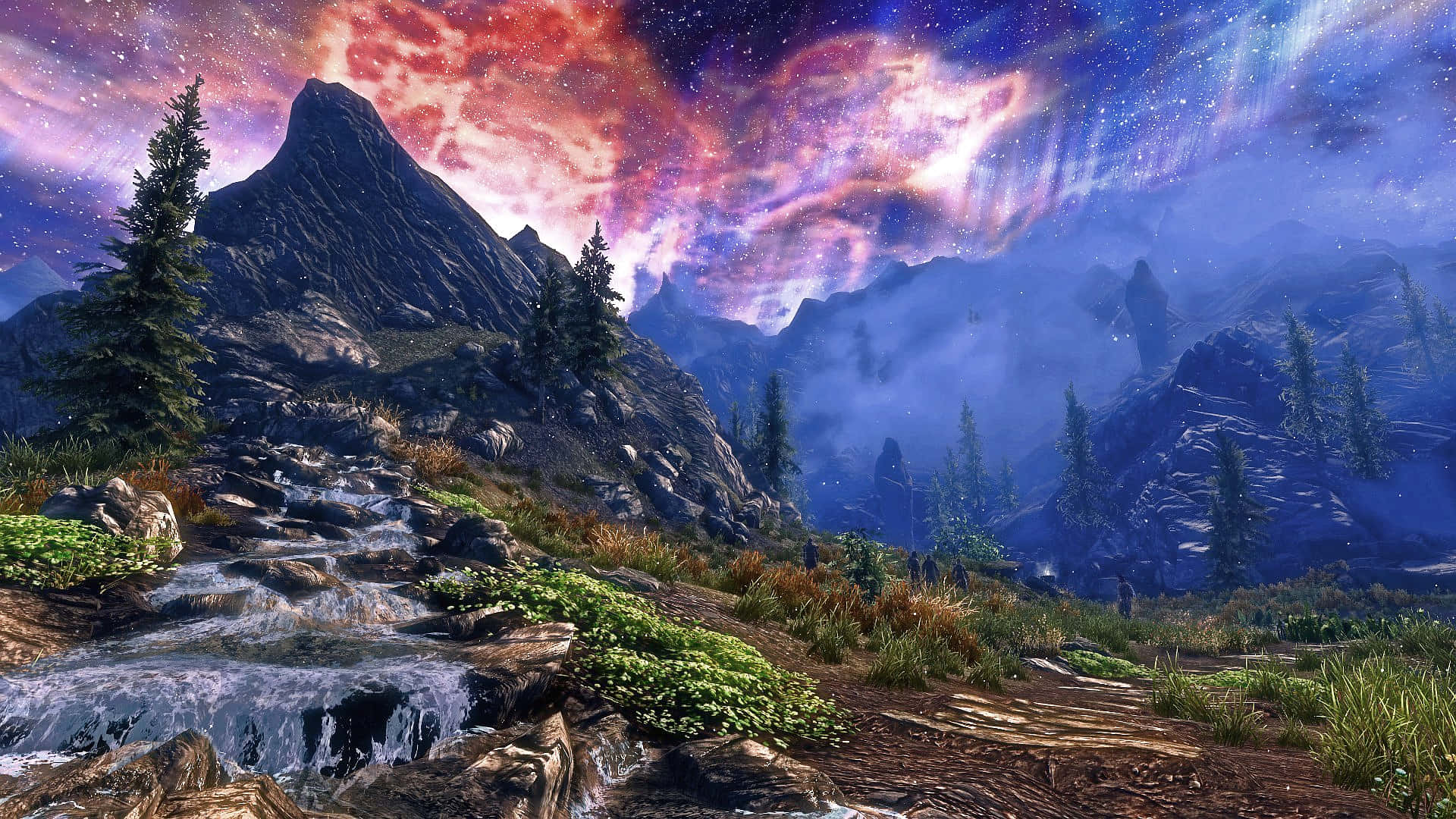 Sovngarde, 1920 x 1080, cosmic sky, Full HD Desktop Wallpaper