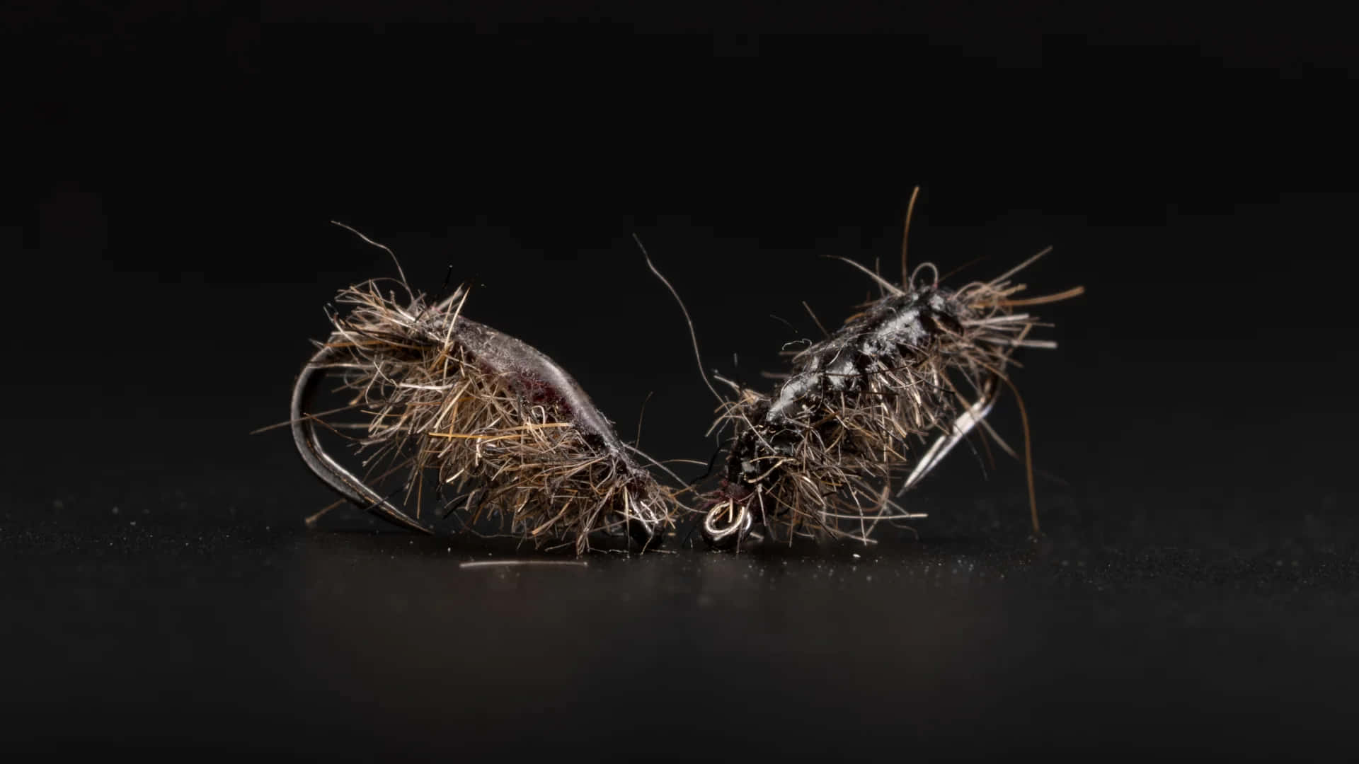 Sowbug, camouflage debris balls, fly fishing lures, Full HD Desktop Wallpaper