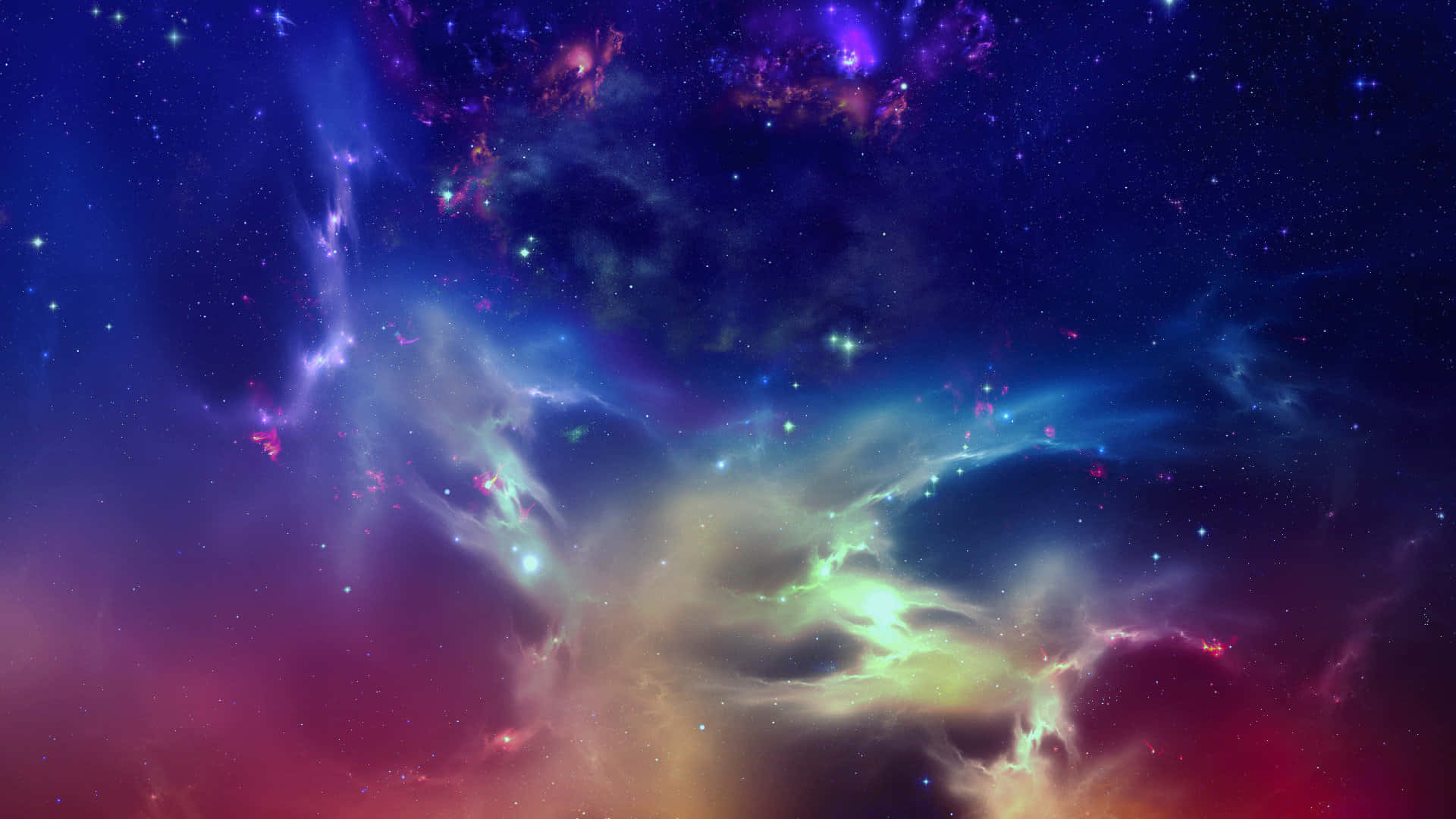 1920 x 1080, nebula, stars, Full HD Desktop Wallpaper