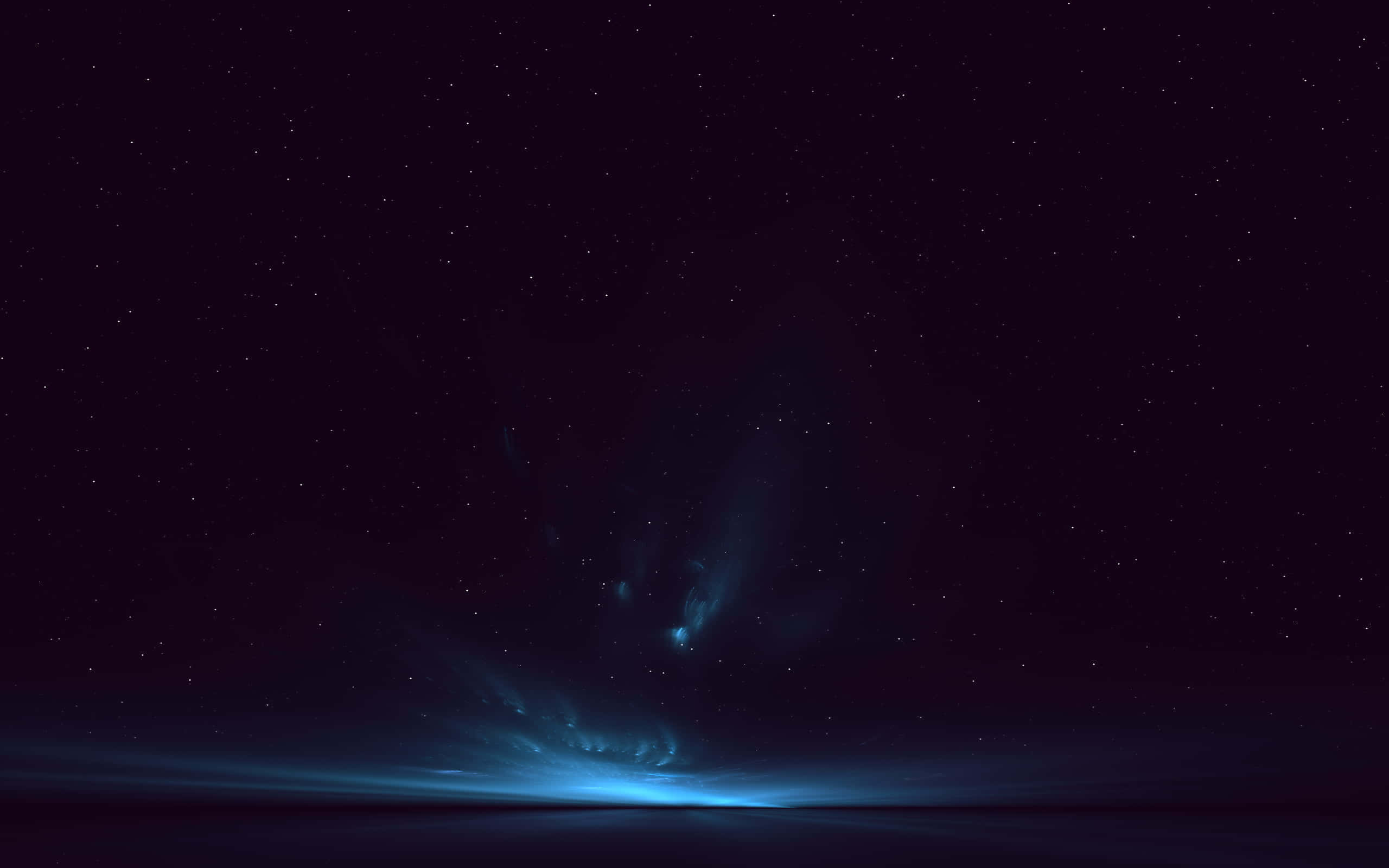 cosmic nebula, electric blue light, starfield, 2K Desktop Wallpaper