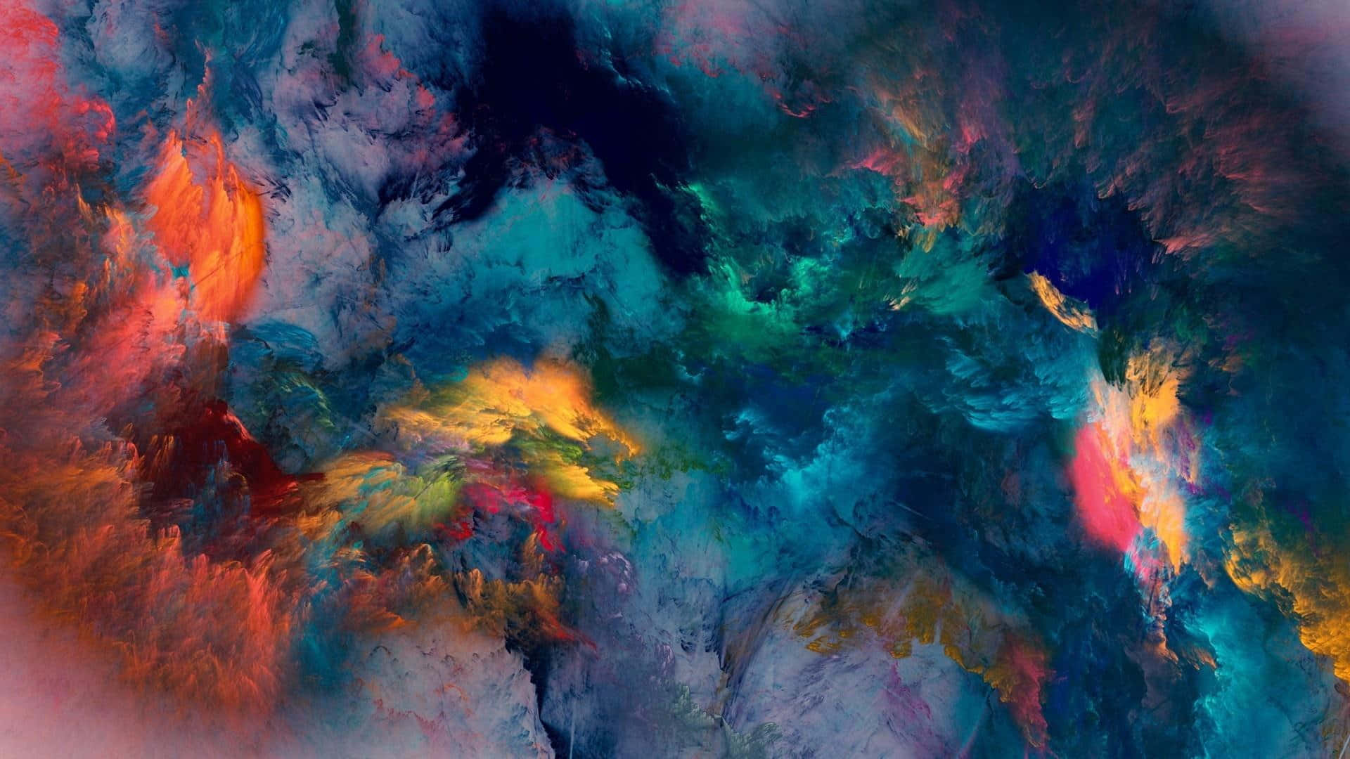 cosmic journey, vibrant galaxy, fiery orange, Full HD Desktop Wallpaper