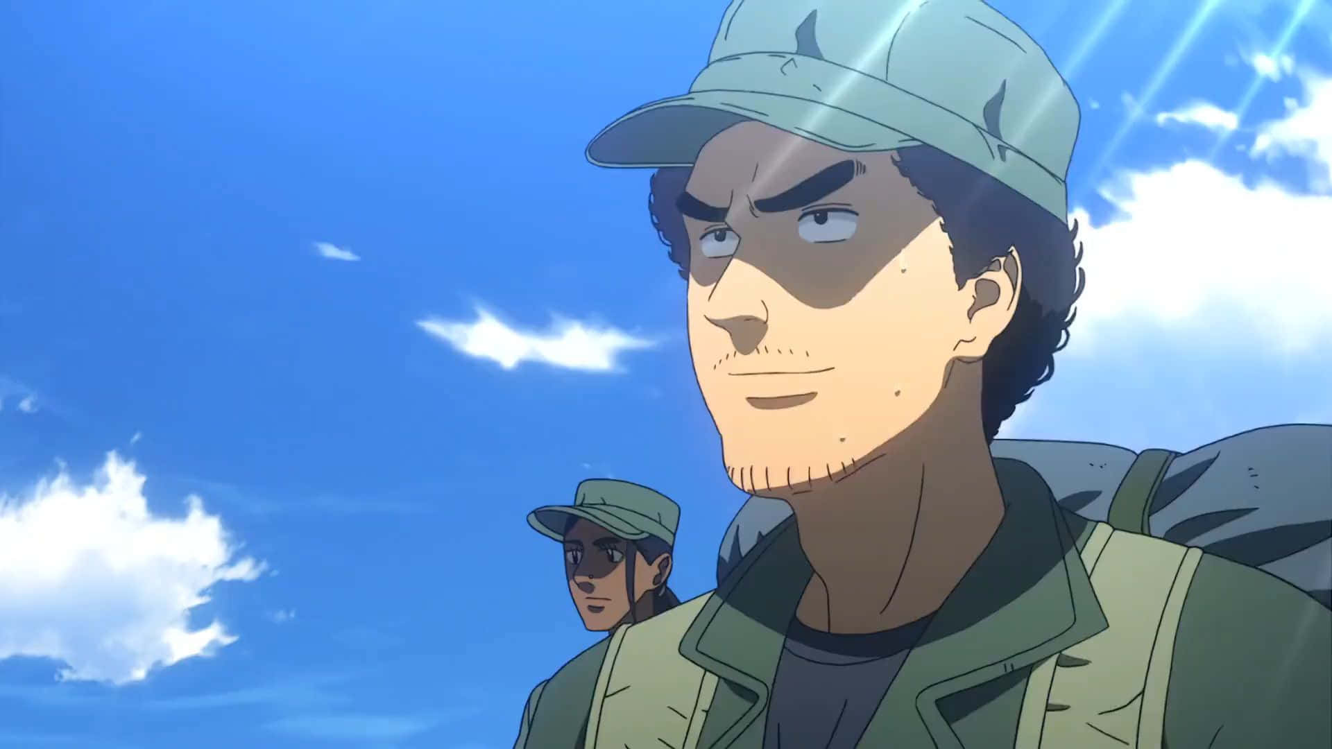 Space Brothers, green uniforms, caps, Full HD Desktop Wallpaper