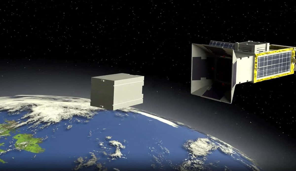 Space Debris, Earth, starry black sky, SD Desktop Wallpaper