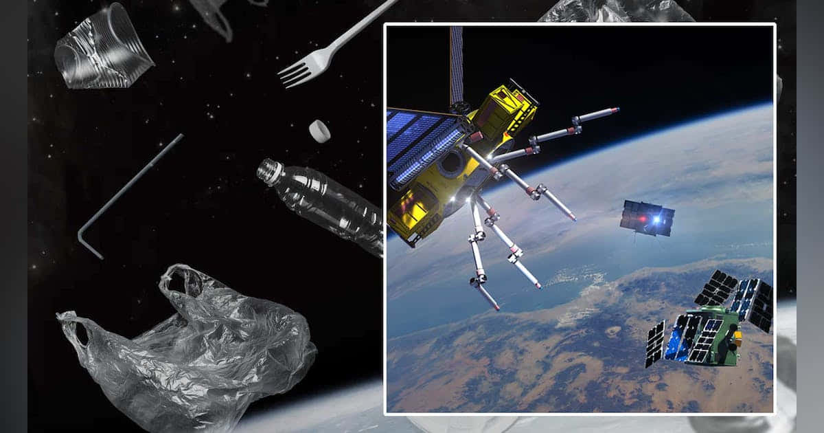 Space Debris, Earth, satellites, SD Desktop Wallpaper