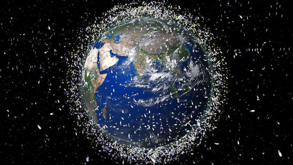 Space Debris, Earth, artificial satellites, SD Desktop Wallpaper
