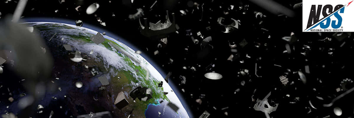 Space Debris, Earth, orbit, SD Desktop Wallpaper