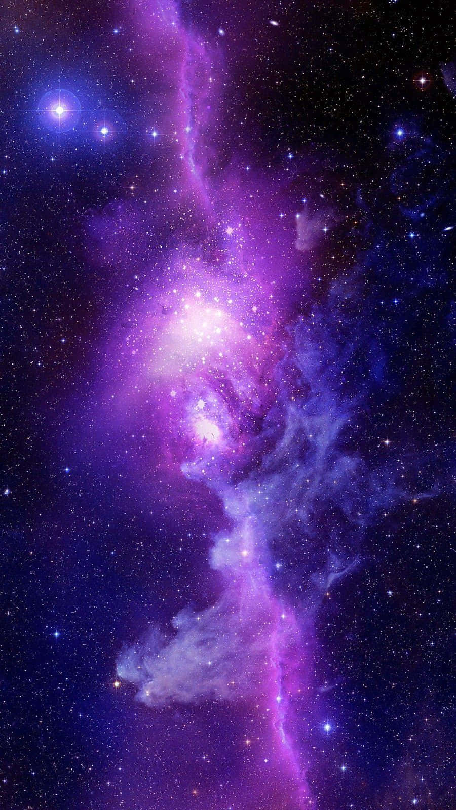iPhone, Purple Space Galaxy, vibrant purple, HD Phone Wallpaper