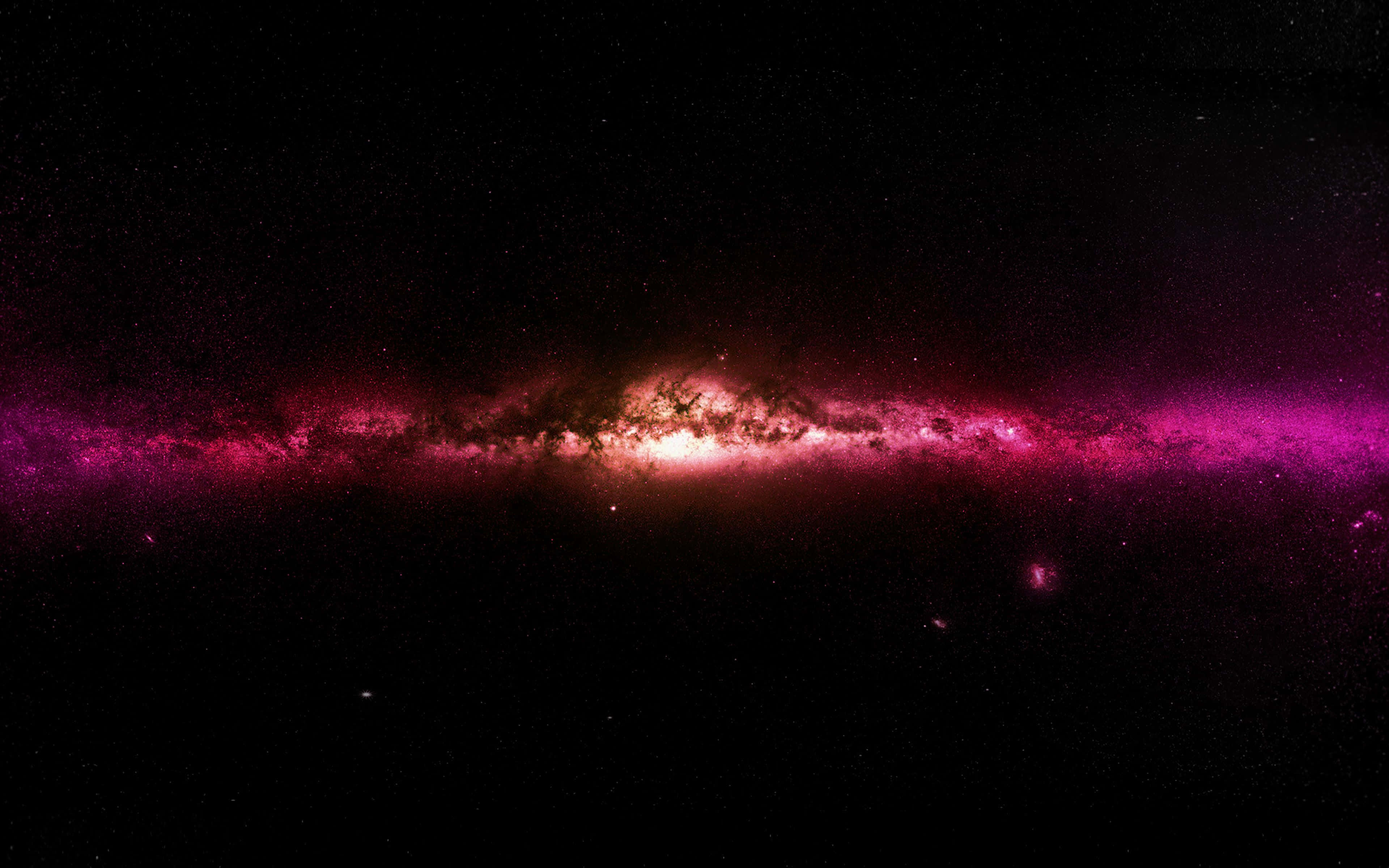 Space Galaxy, Red Nebula, vibrant pink, 4K Desktop Wallpaper