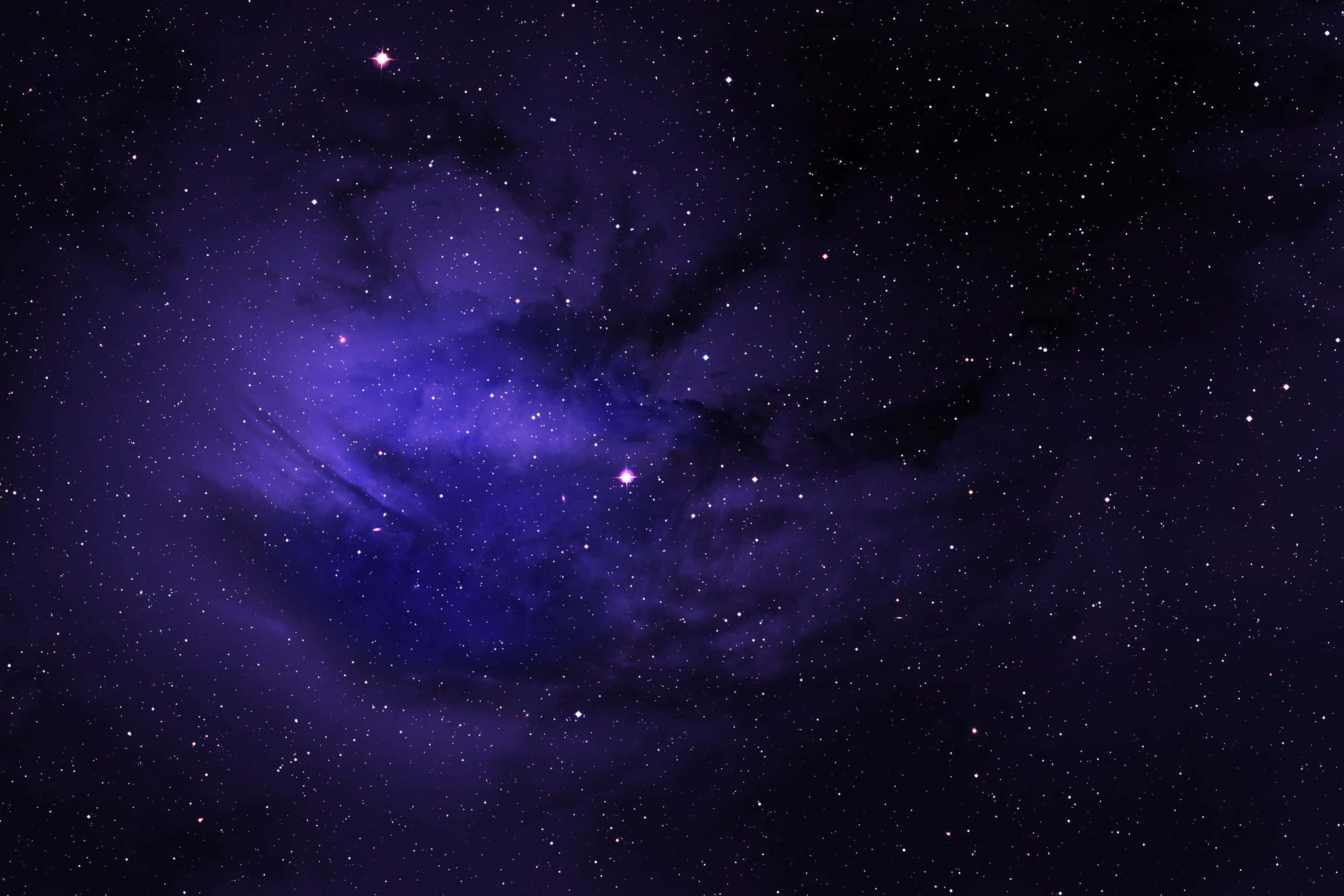 Space Galaxy, dark purple, nebula, 2K Desktop Wallpaper