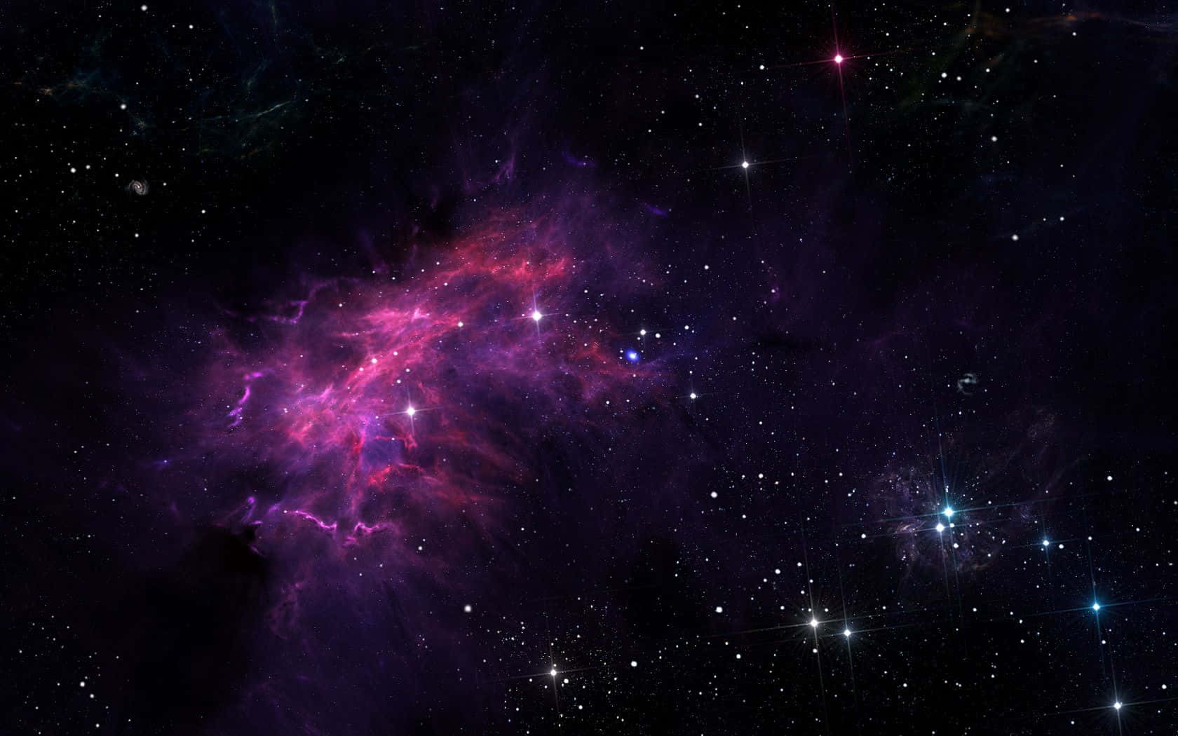 Space Galaxy, cosmic nebula, electric pink, HD Desktop Wallpaper
