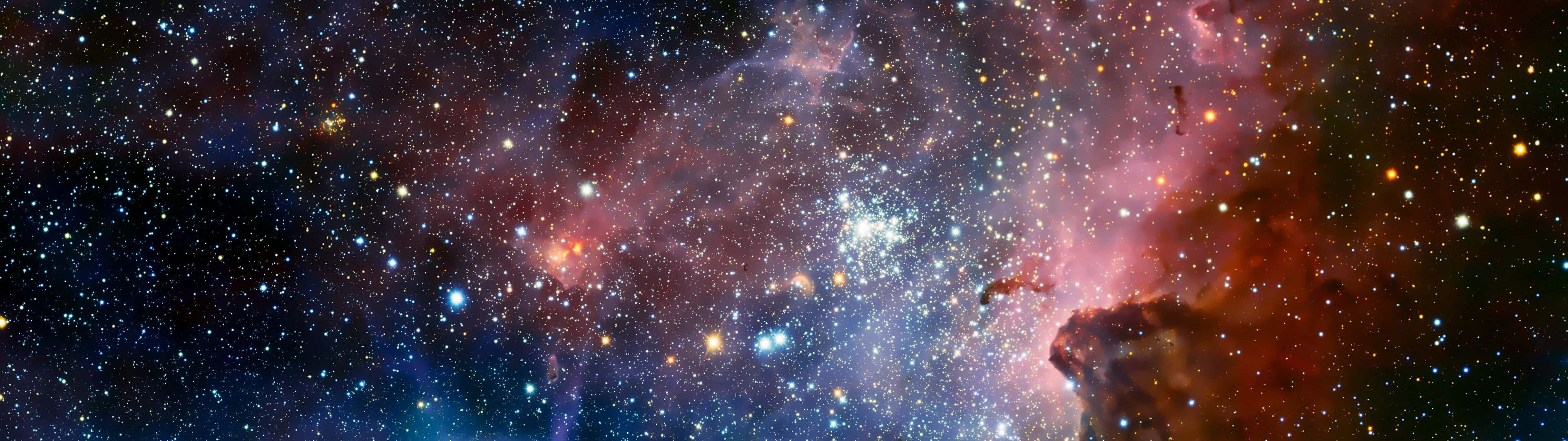 Space HD 3840x1080, galaxy, nebulae, 4K Desktop Wallpaper