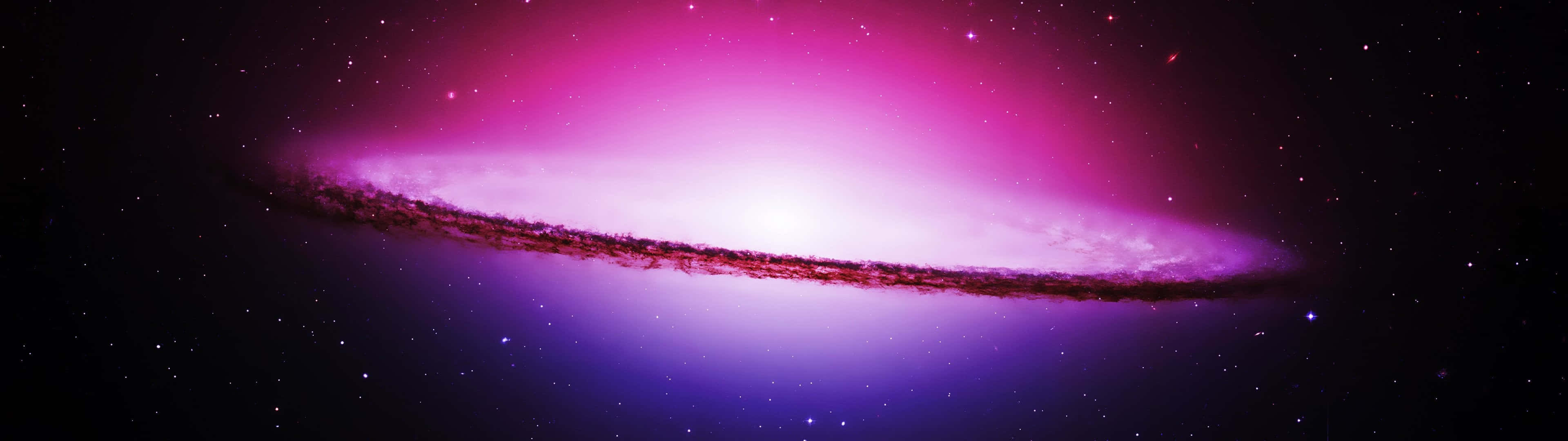 spiral galaxy, vibrant pink, purple hues, 4K Desktop Wallpaper