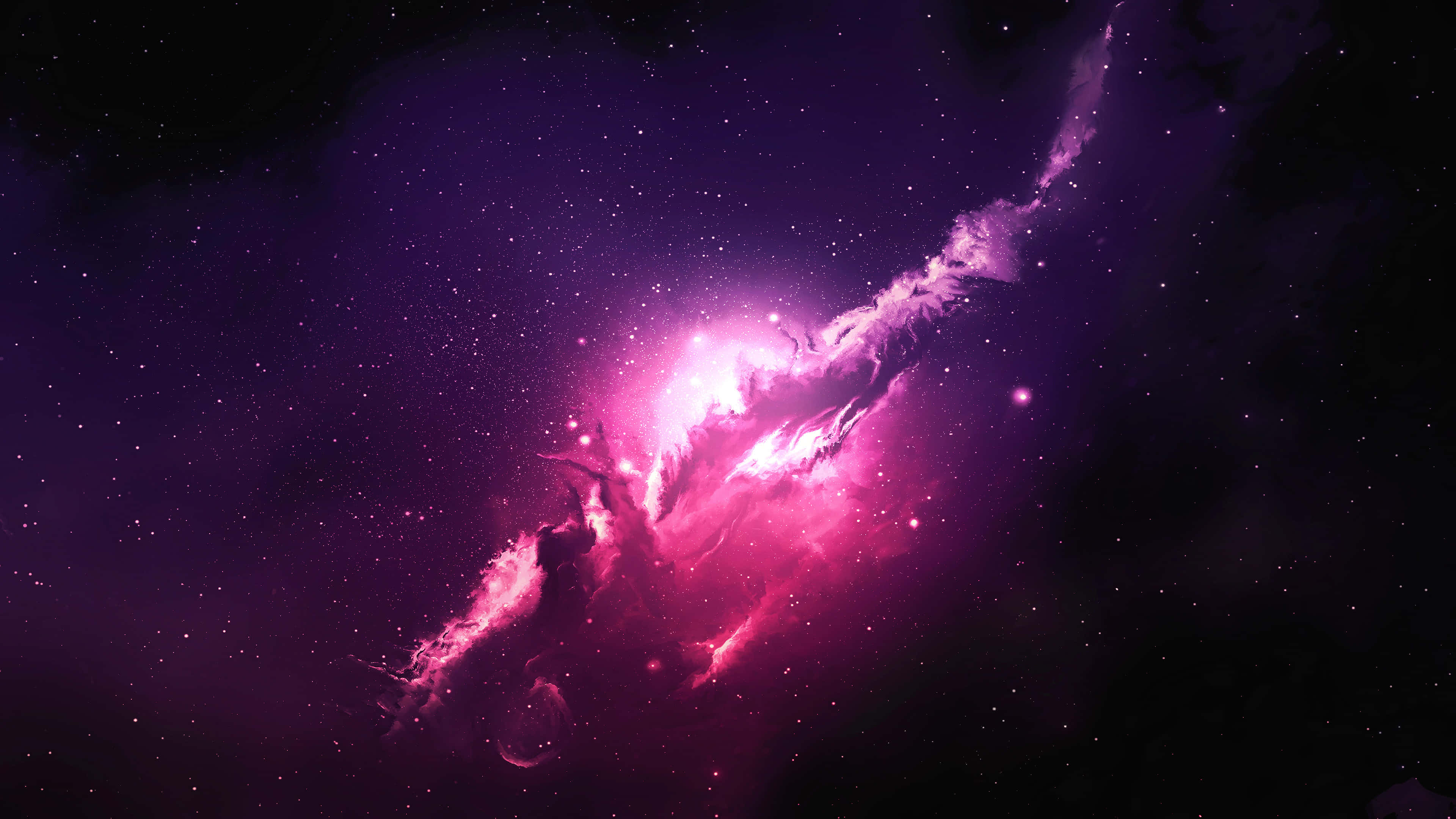 Space iPad, pink, purple, 4K Desktop Wallpaper