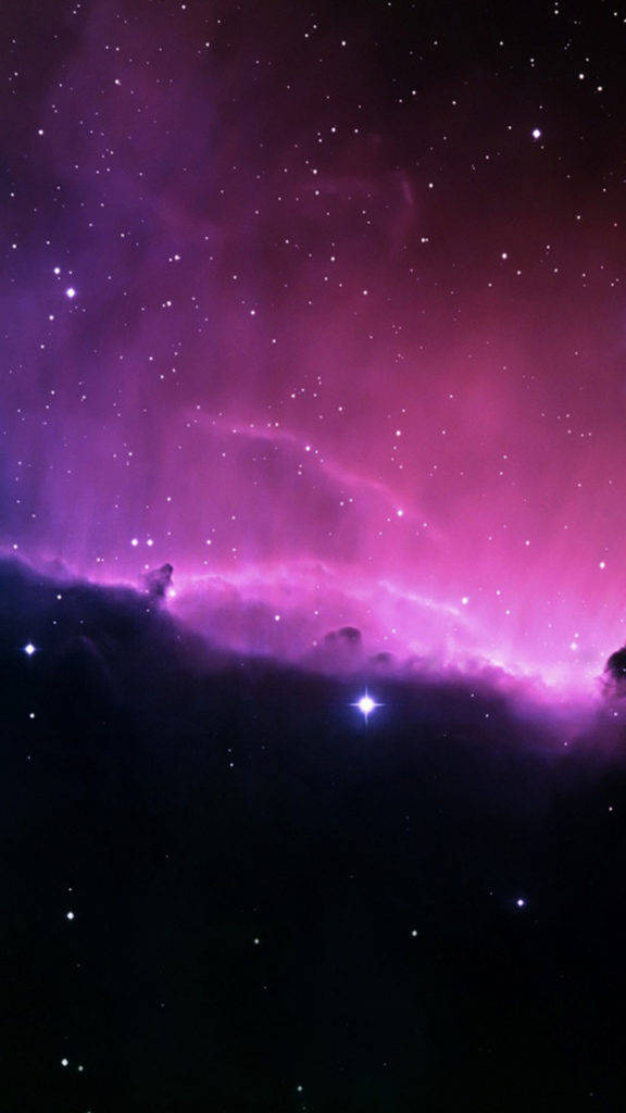 Galaxy And Space iPhone, vibrant purple, pink nebula, SD Phone Wallpaper