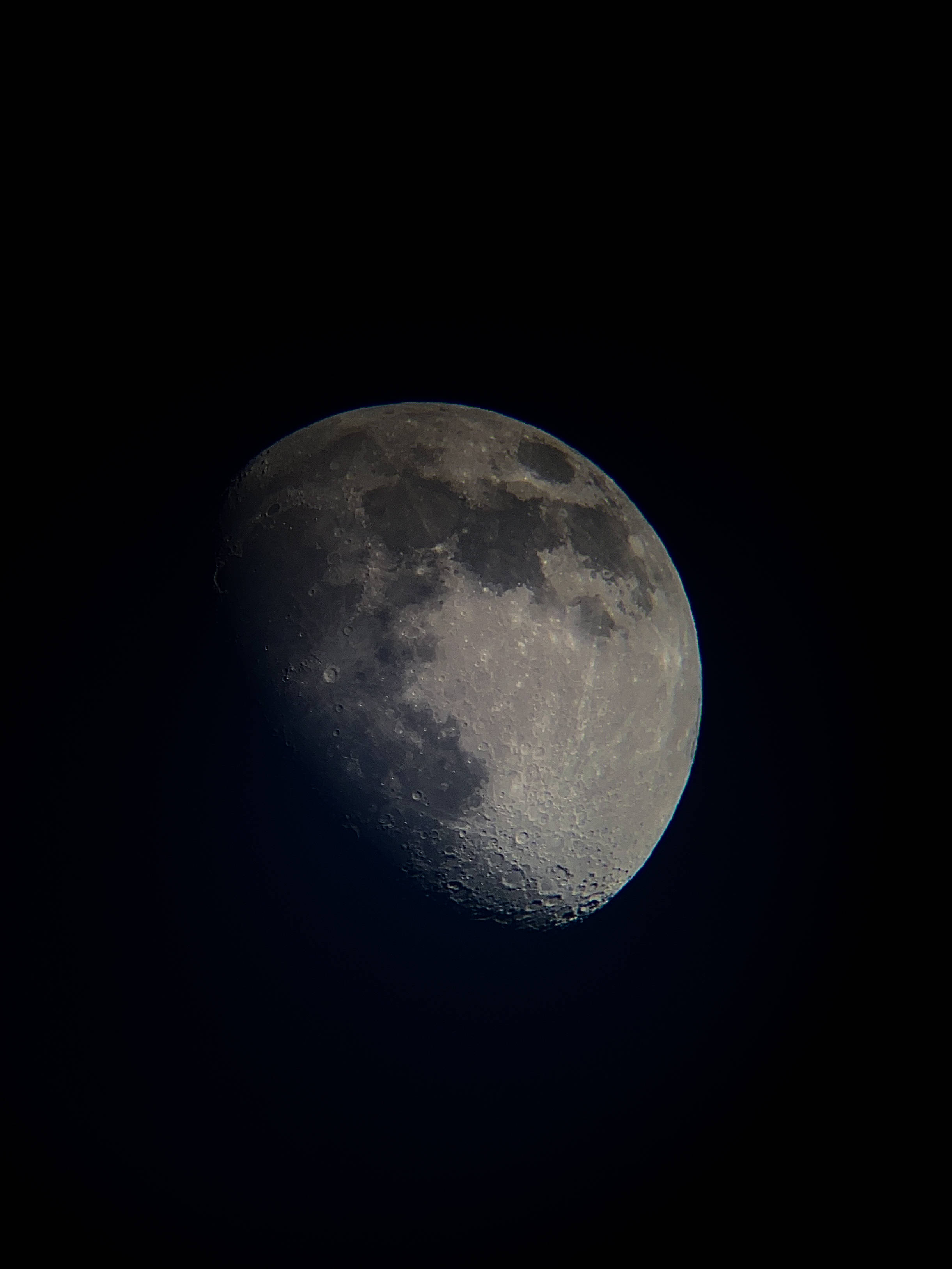 crescent moon, craters, maria, 2K Phone Wallpaper