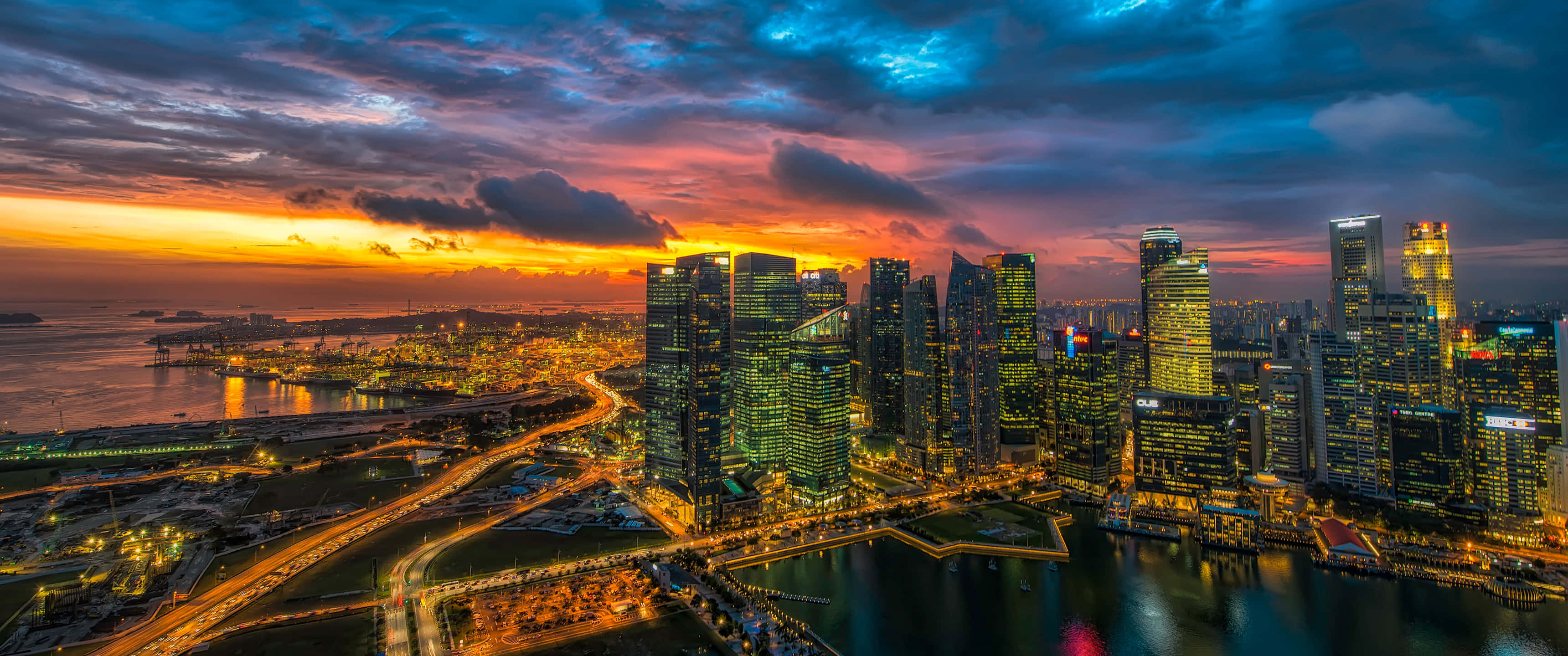 ultra wide 3440x1440, 3440 x 1440, sunset, 2K Desktop Wallpaper