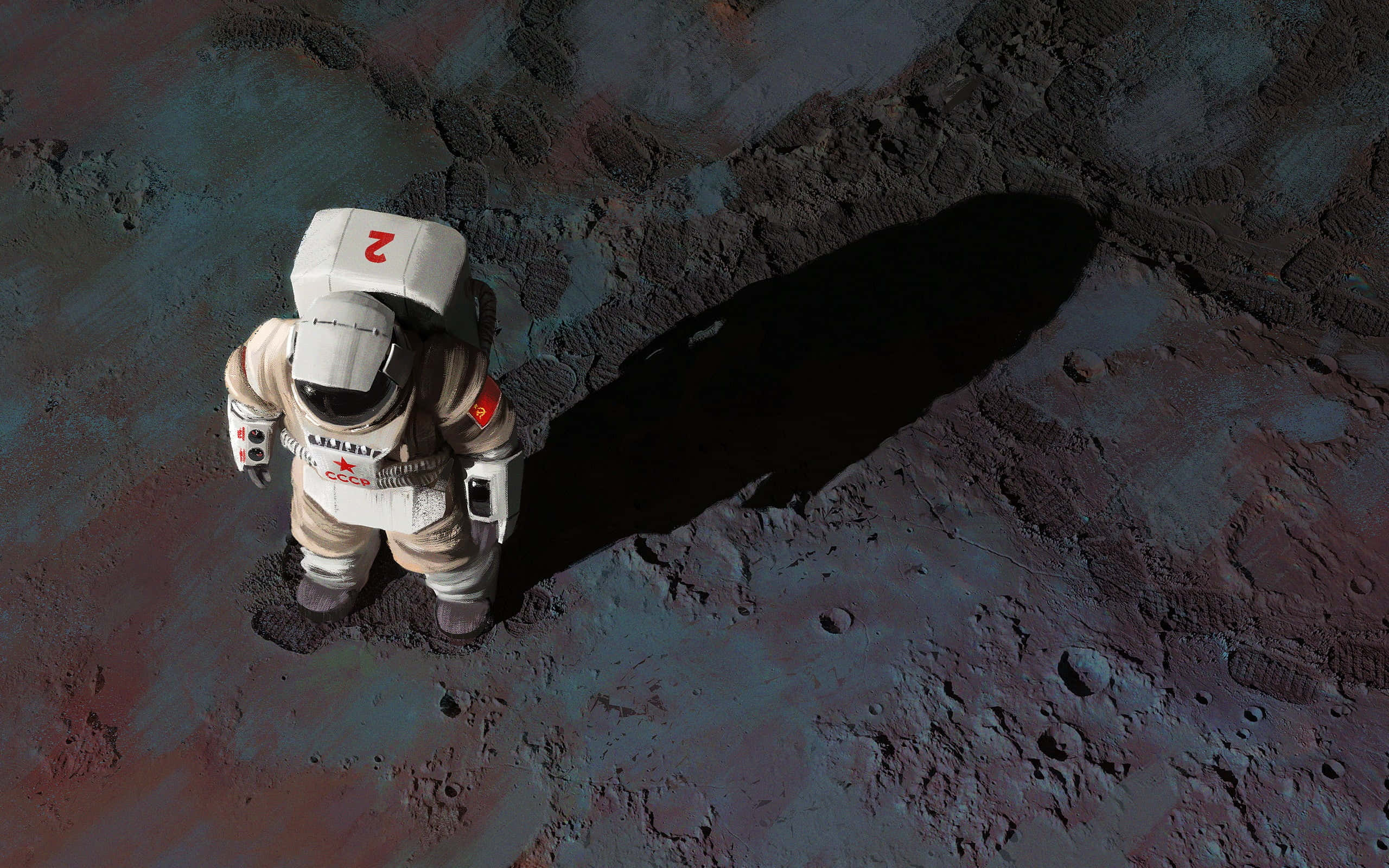Space Mission, astronaut, white suit, 2K Desktop Wallpaper