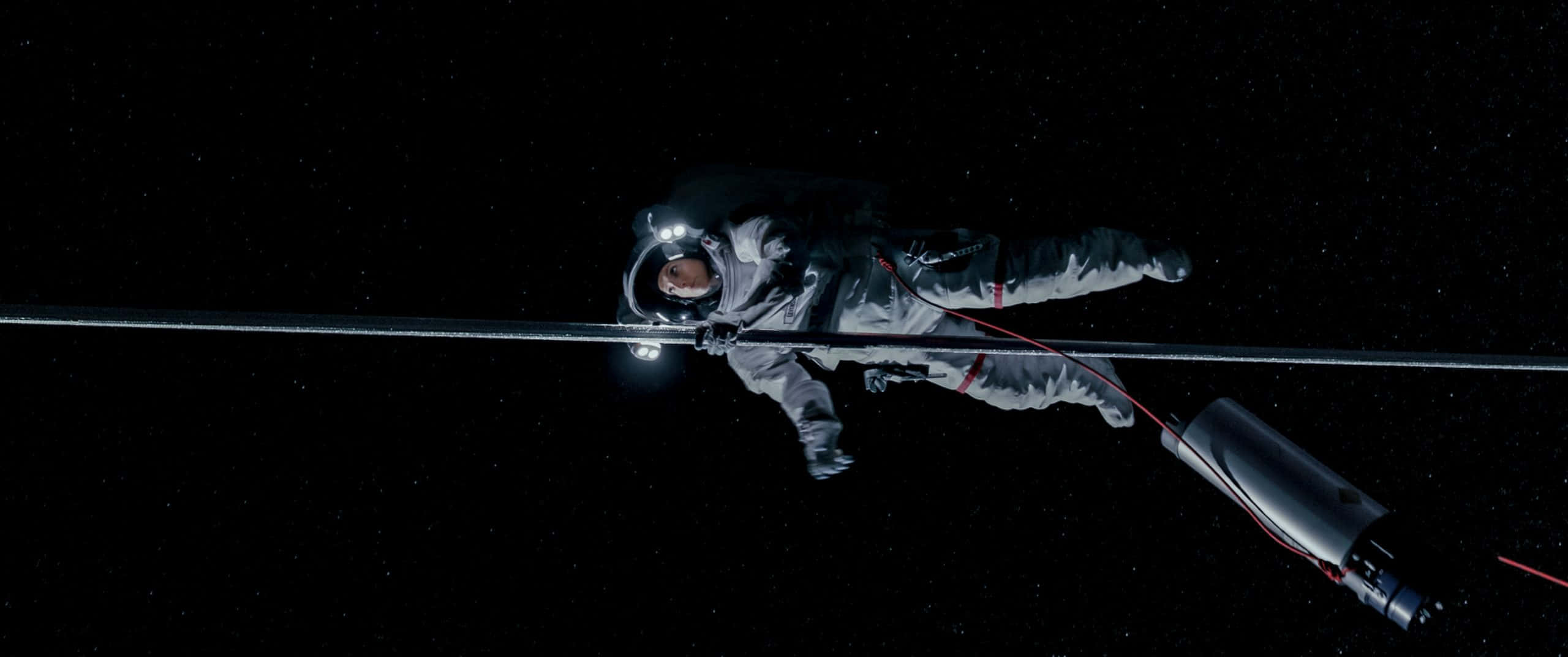 astronaut, spacewalk, spacecraft, 2K Desktop Wallpaper