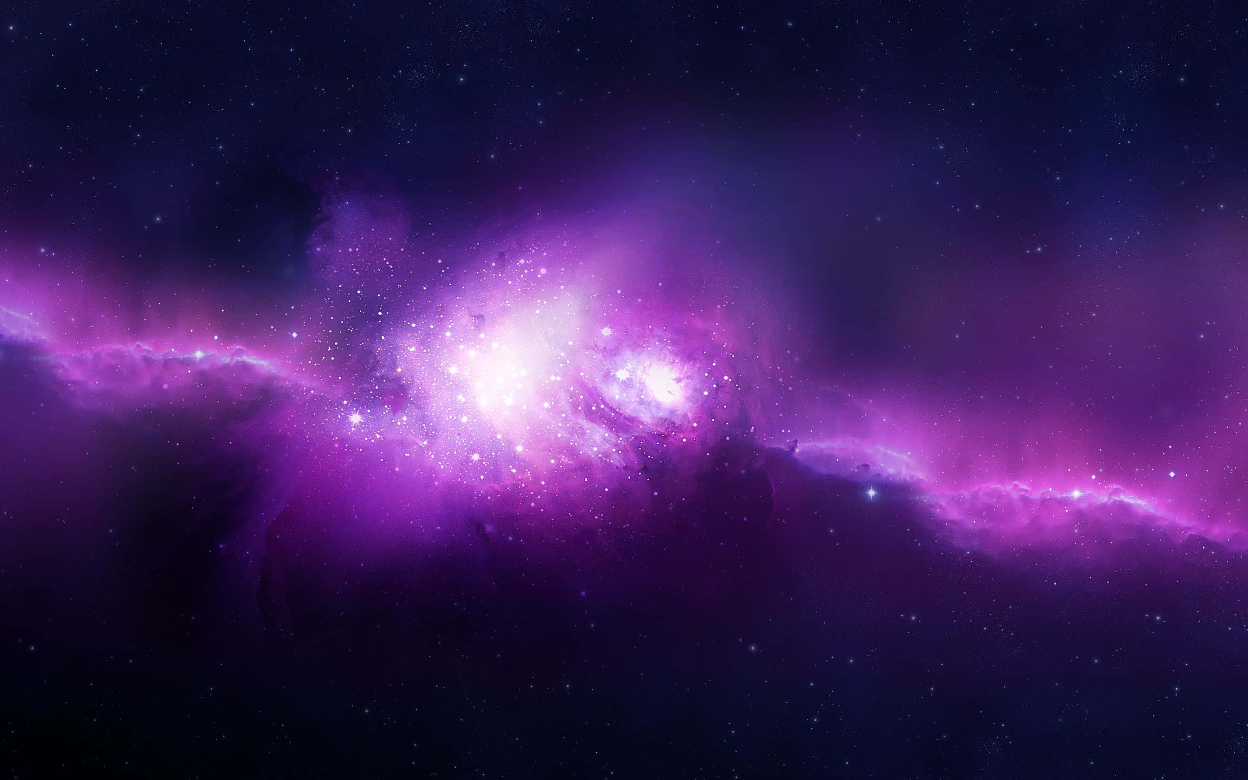 Space Nebula, vibrant purple nebula, swirling cosmic dust, 2K Desktop Wallpaper