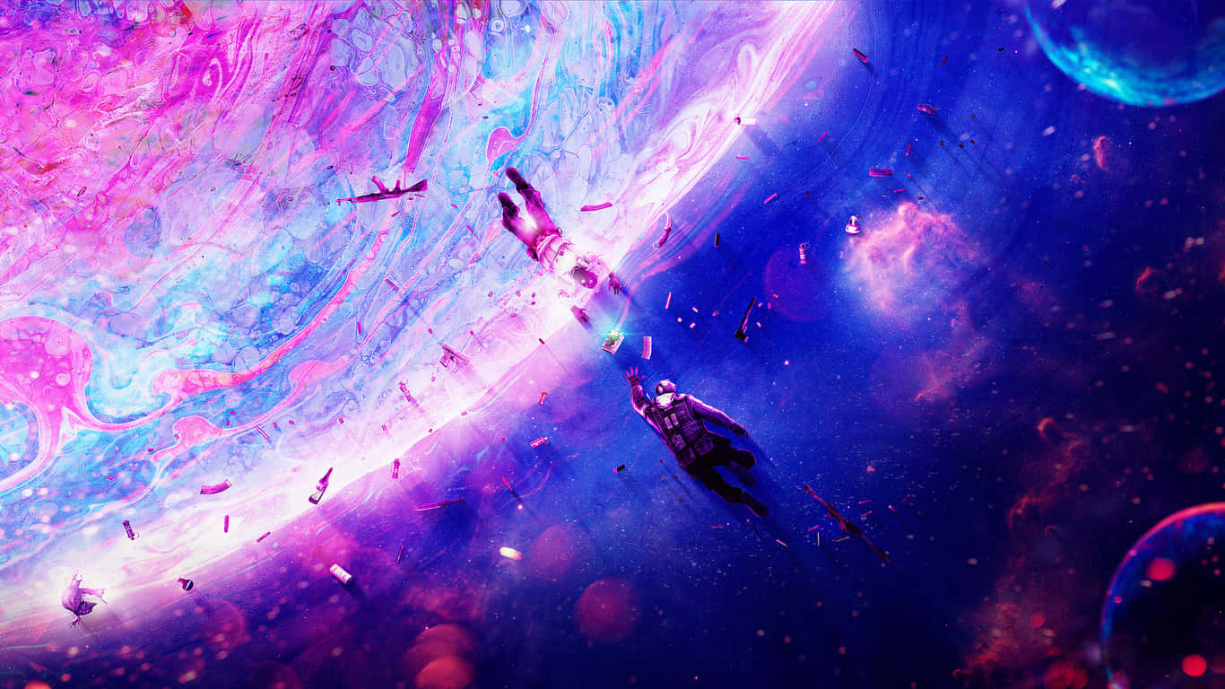 1366x768, HD Desktop Cosmos, astronauts, HD Desktop Wallpaper
