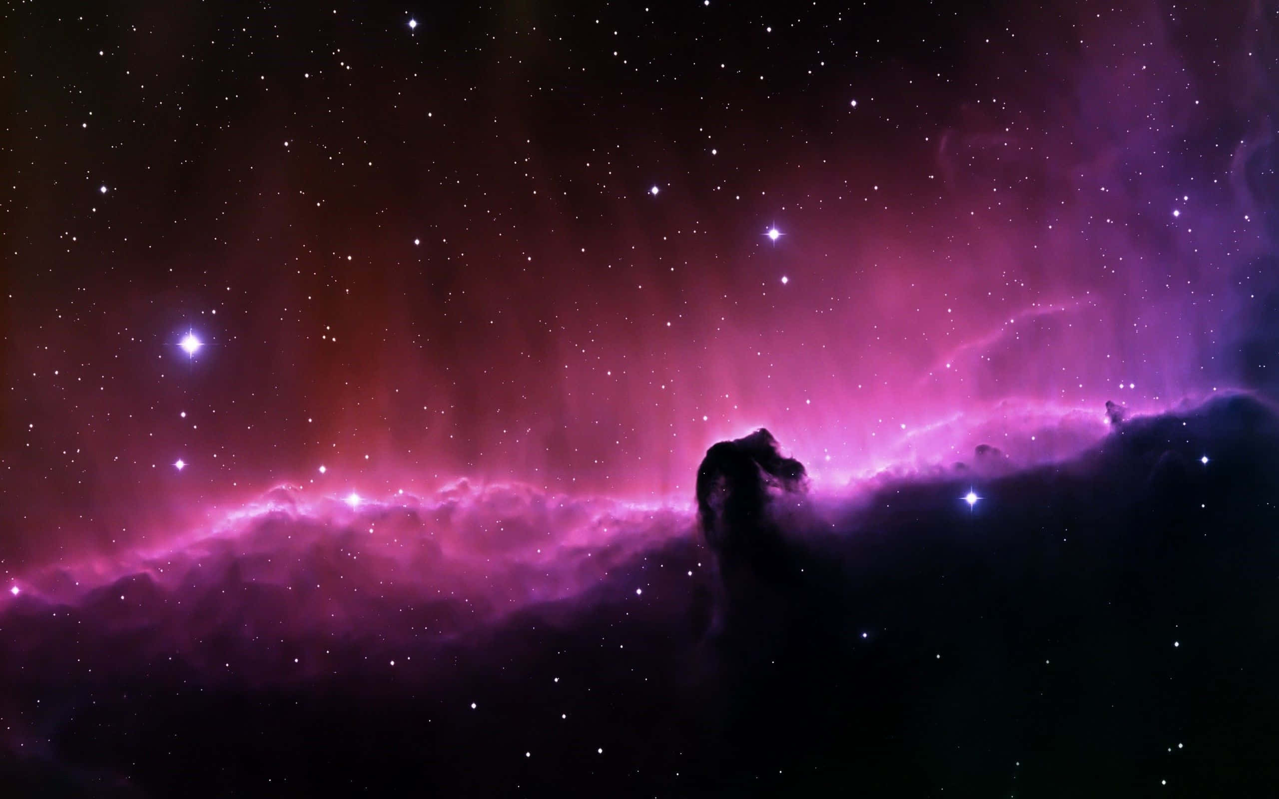 Space Nebula, purple, red, 2K Desktop Wallpaper