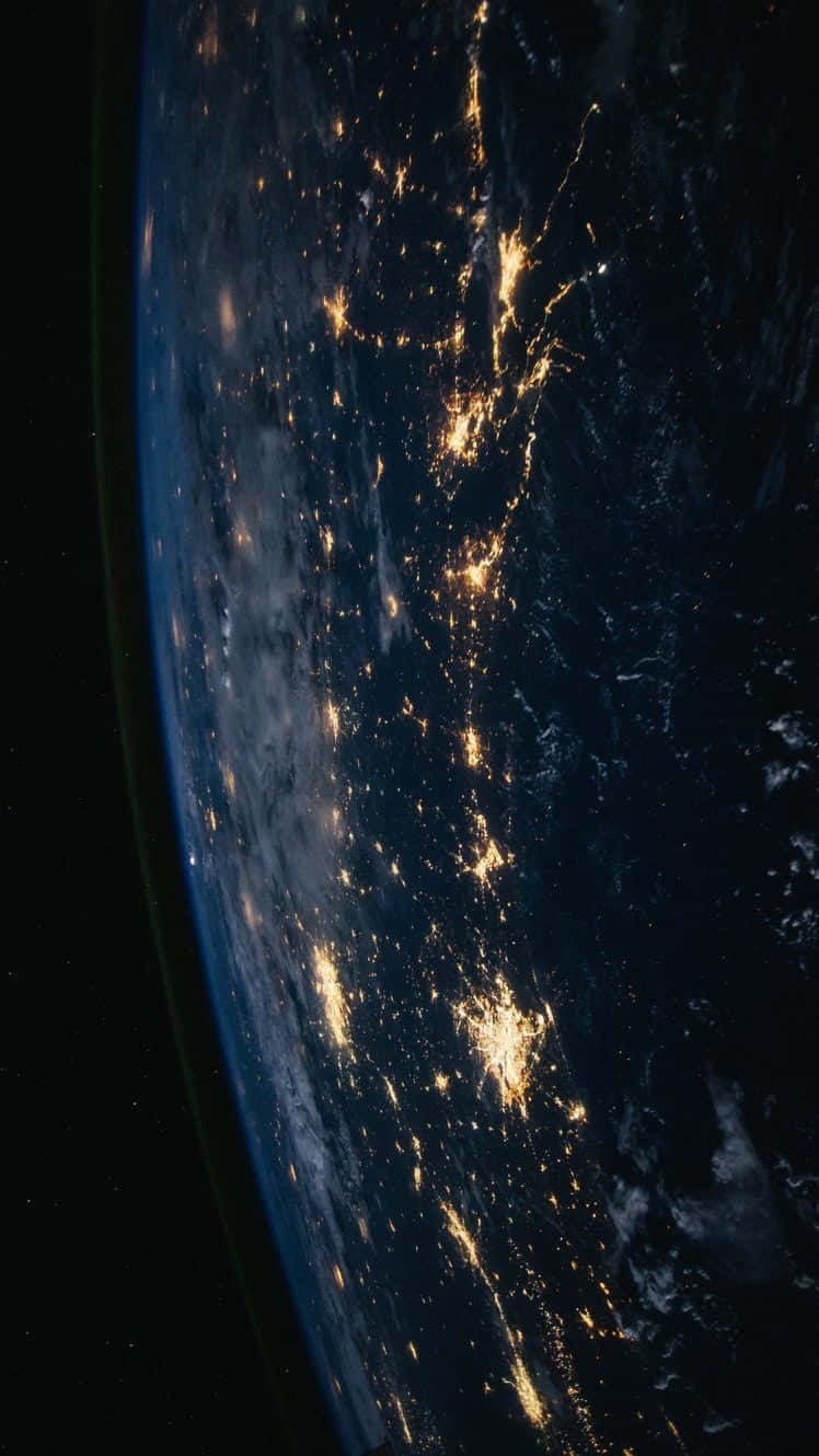 Earth, night, space, HD Phone Wallpaper
