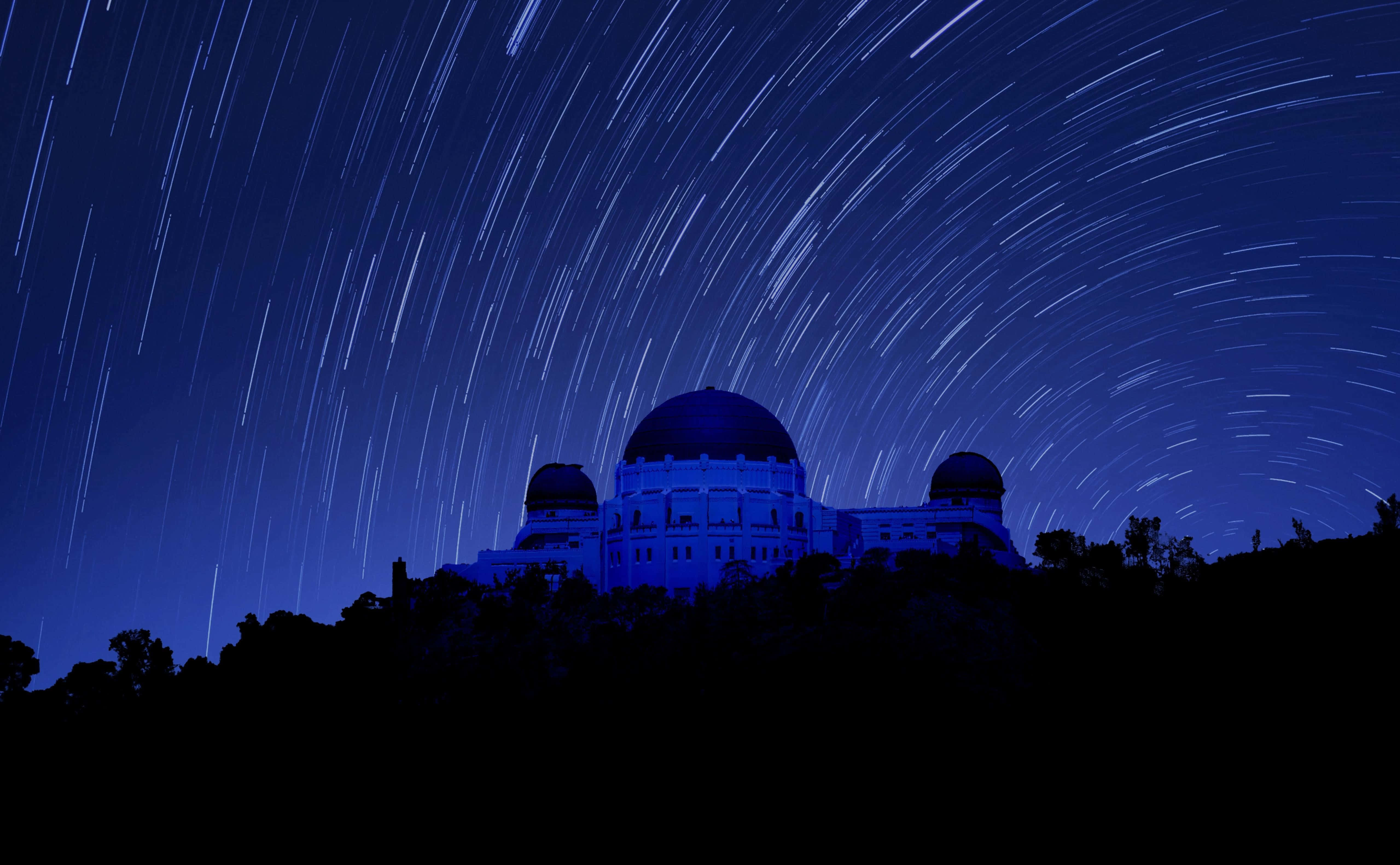 Space Observation, observatory, deep blue sky, 4K Desktop Wallpaper