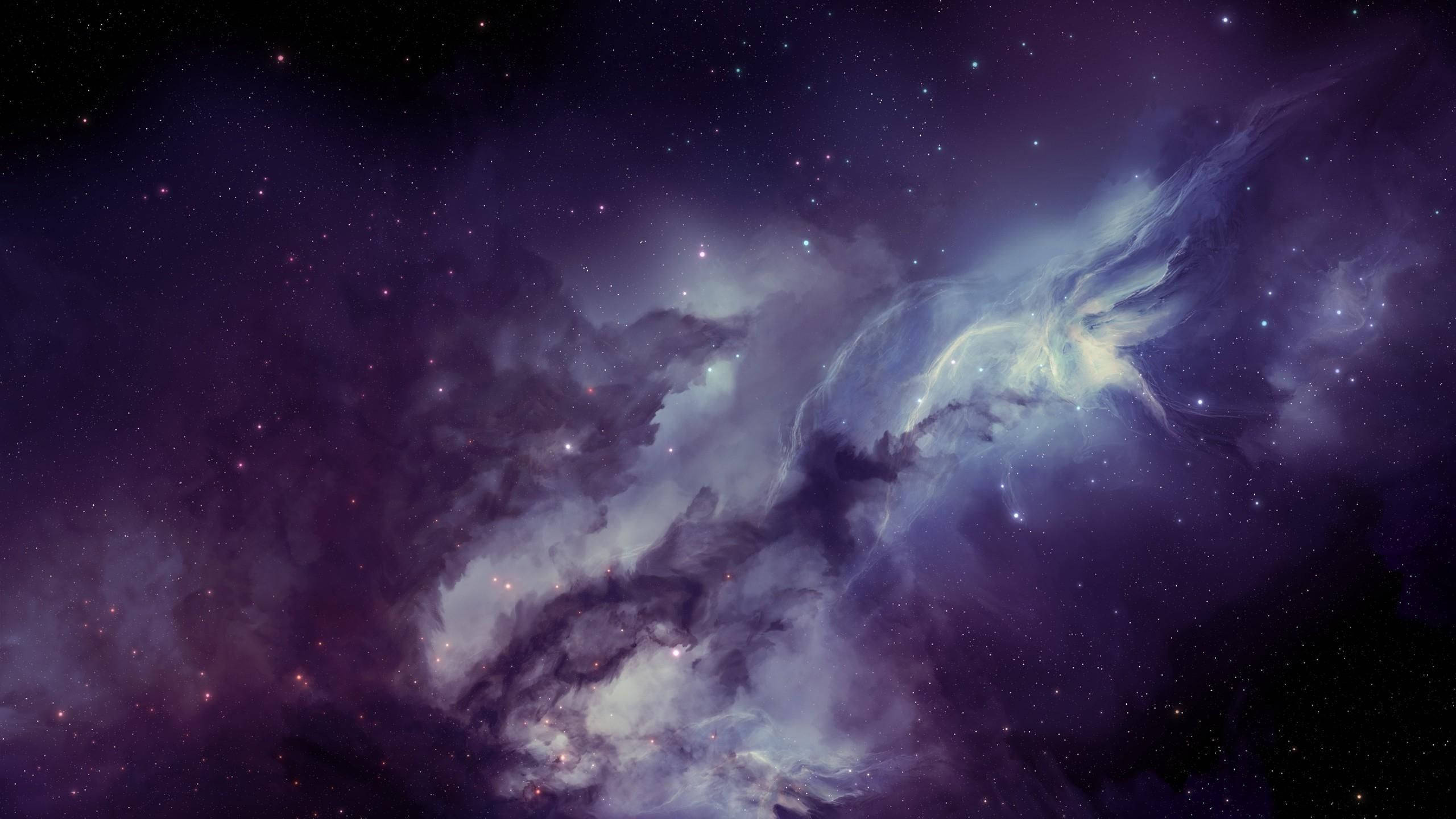 Cosmic Dust, 2560x1440, cosmic nebula, 2K Desktop Wallpaper