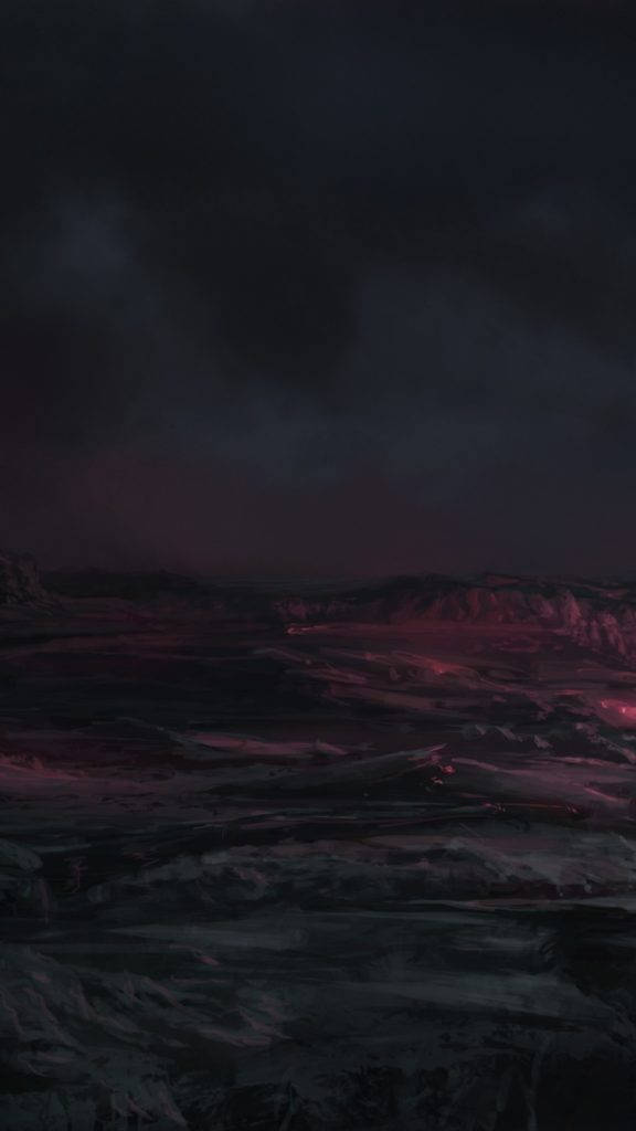 planet surface, mountainous landscape, eerie purple, SD Phone Wallpaper