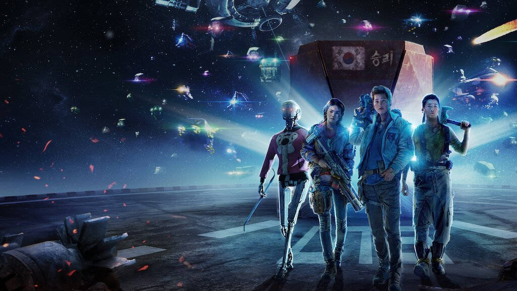 Space Sweepers, space station platform, starry sky, SD Desktop Wallpaper