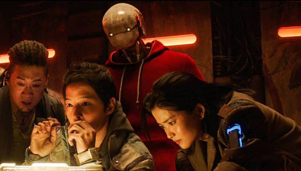 Space Sweepers, lead casts, dim red-lit room, SD Desktop Wallpaper