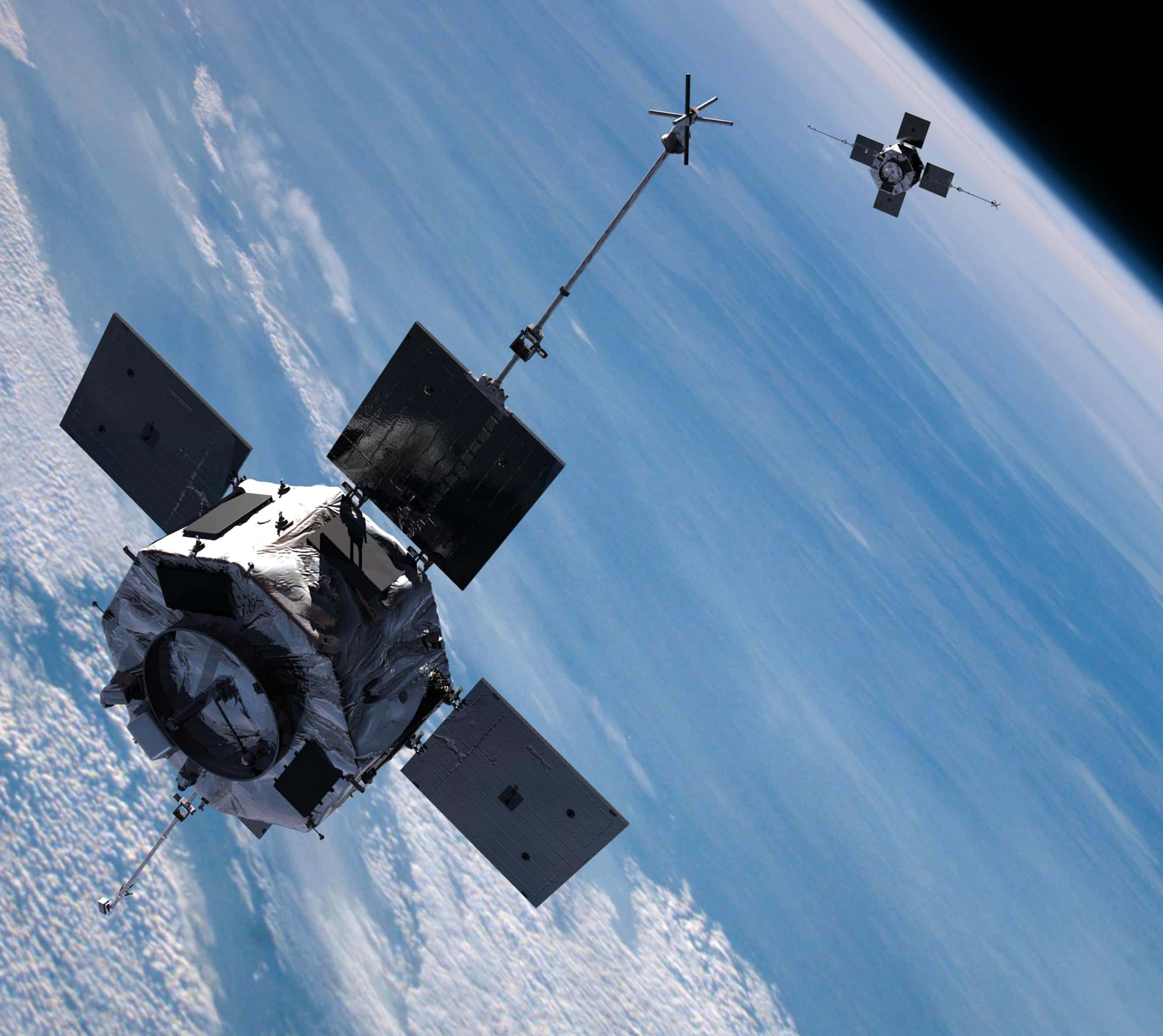 Space Technology, satellite, Earth, 2K Desktop Wallpaper