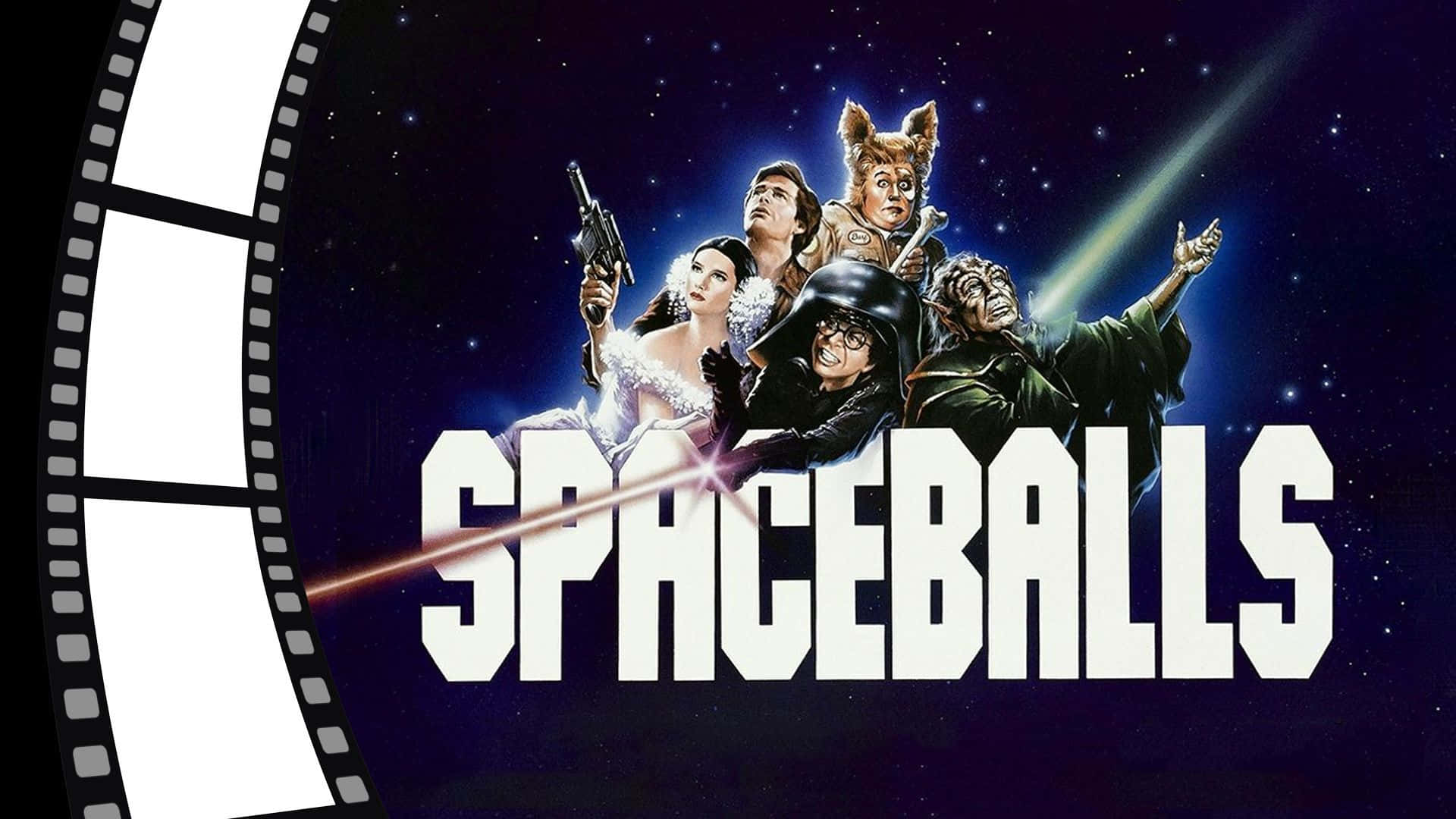 Spaceballs, movie poster, starry space backdrop, Full HD Desktop Wallpaper