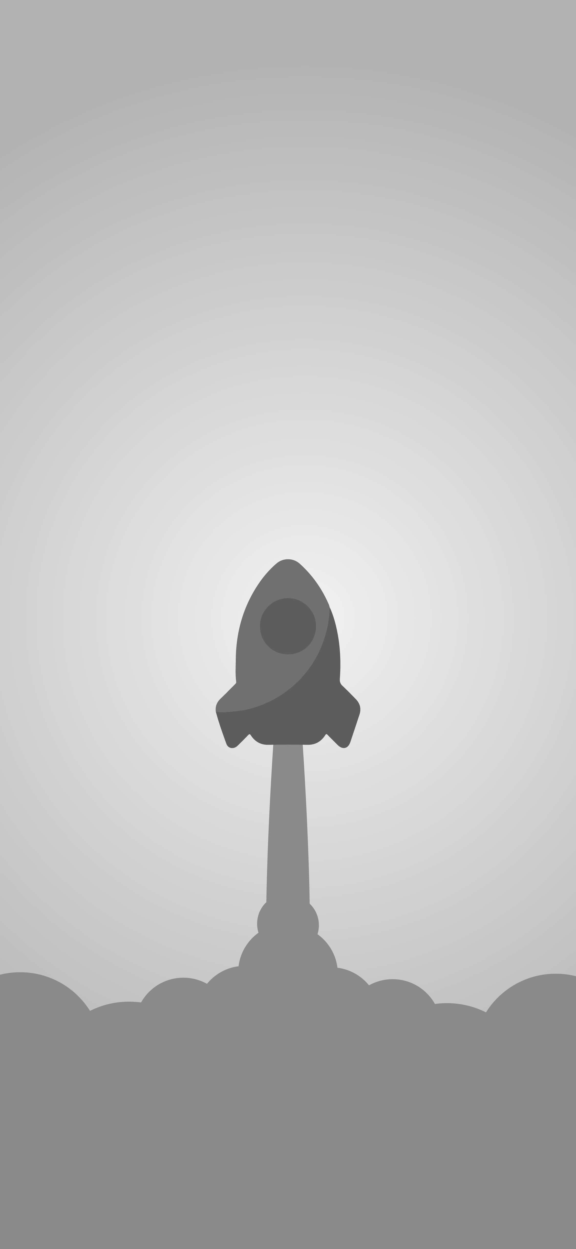minimalist gray, spaceship, launch pad, 4K Phone Wallpaper