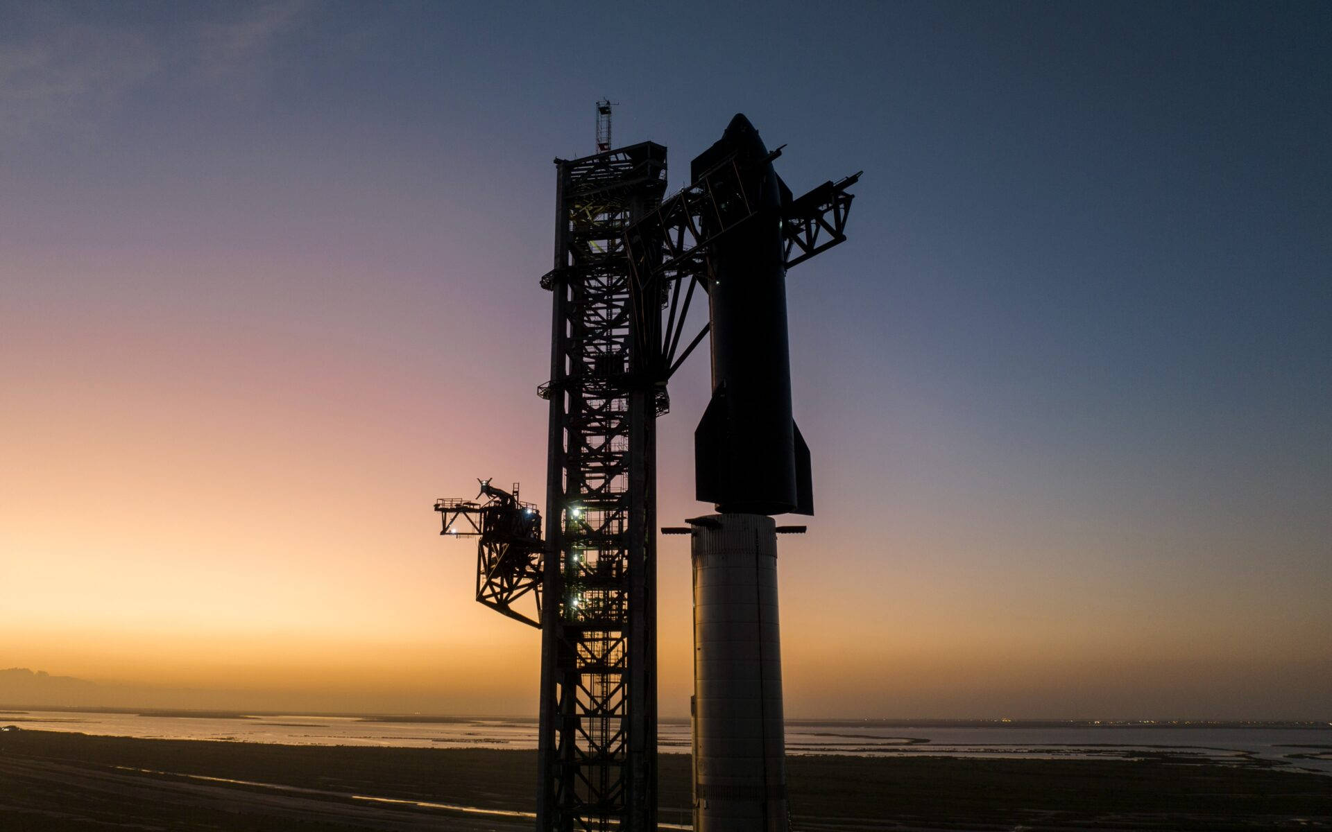 Spacex Starship, Starship, sunset sky, Full HD Desktop Wallpaper