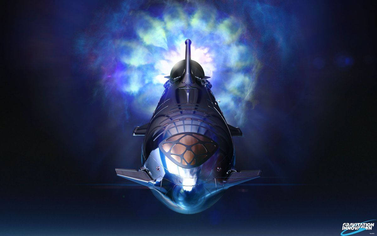 SpaceX, gravitation innovation, glowing blue lights, SD Desktop Wallpaper