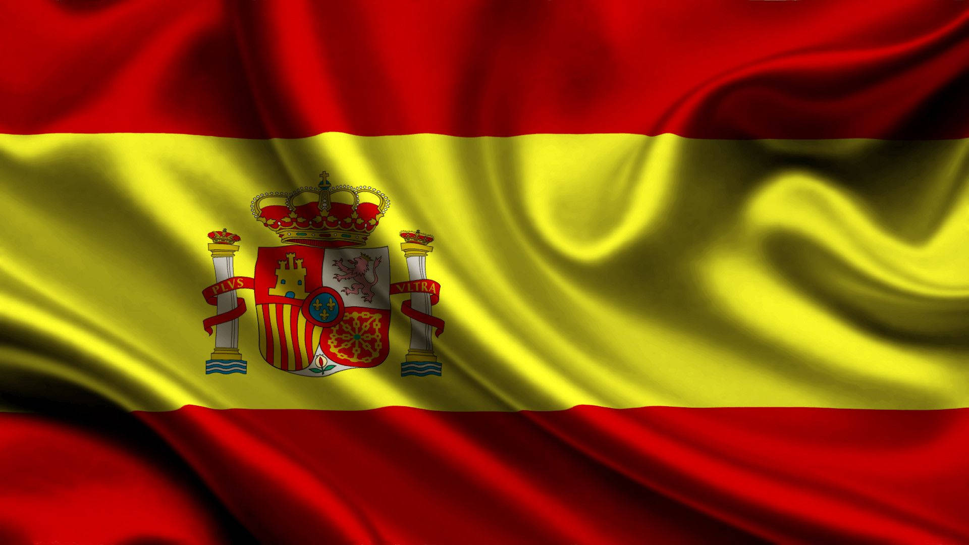 Spain flag, red, gold, Full HD Desktop Wallpaper