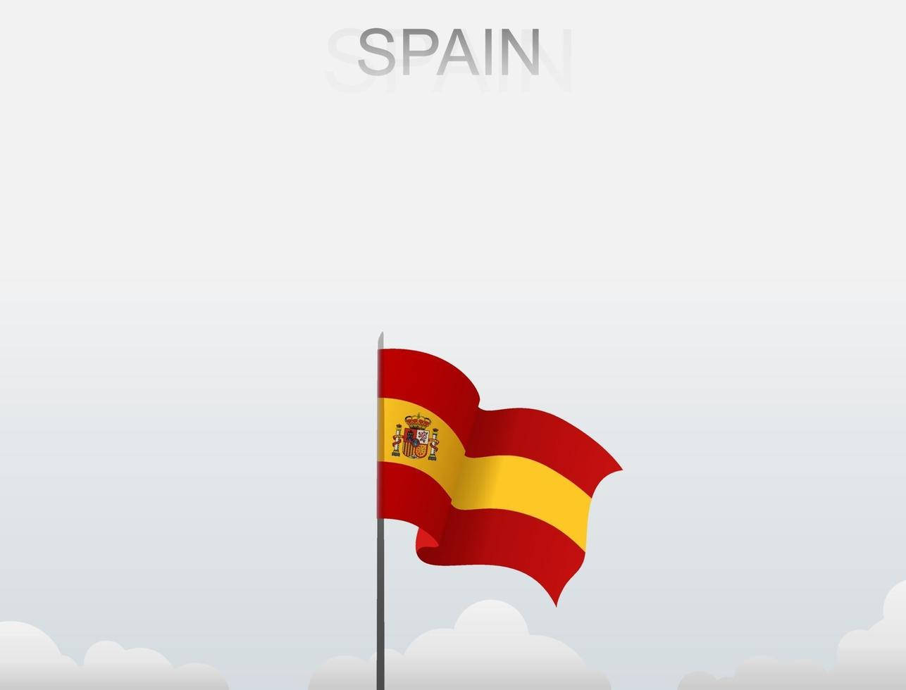 minimalist, red yellow spain flag, coat of arms, HD Desktop Wallpaper