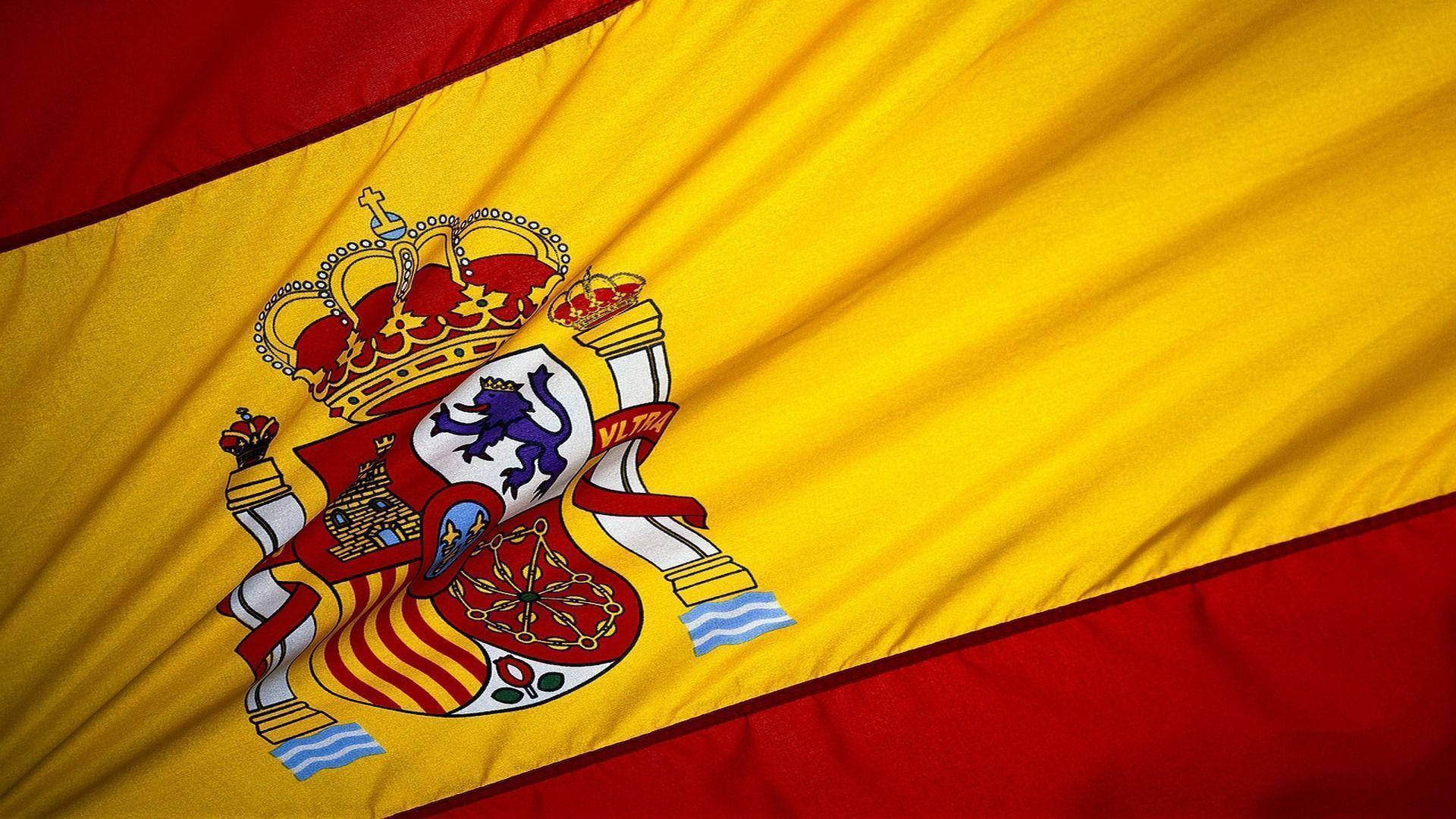 Spain flag, red, yellow, Full HD Desktop Wallpaper