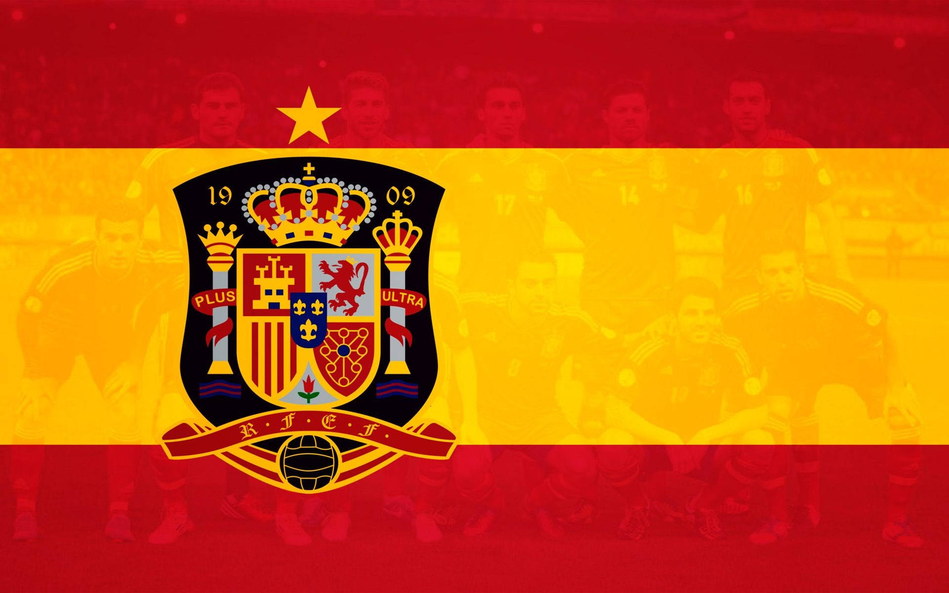 Spain National Football Team, flag, red yellow flag, Full HD Desktop Wallpaper