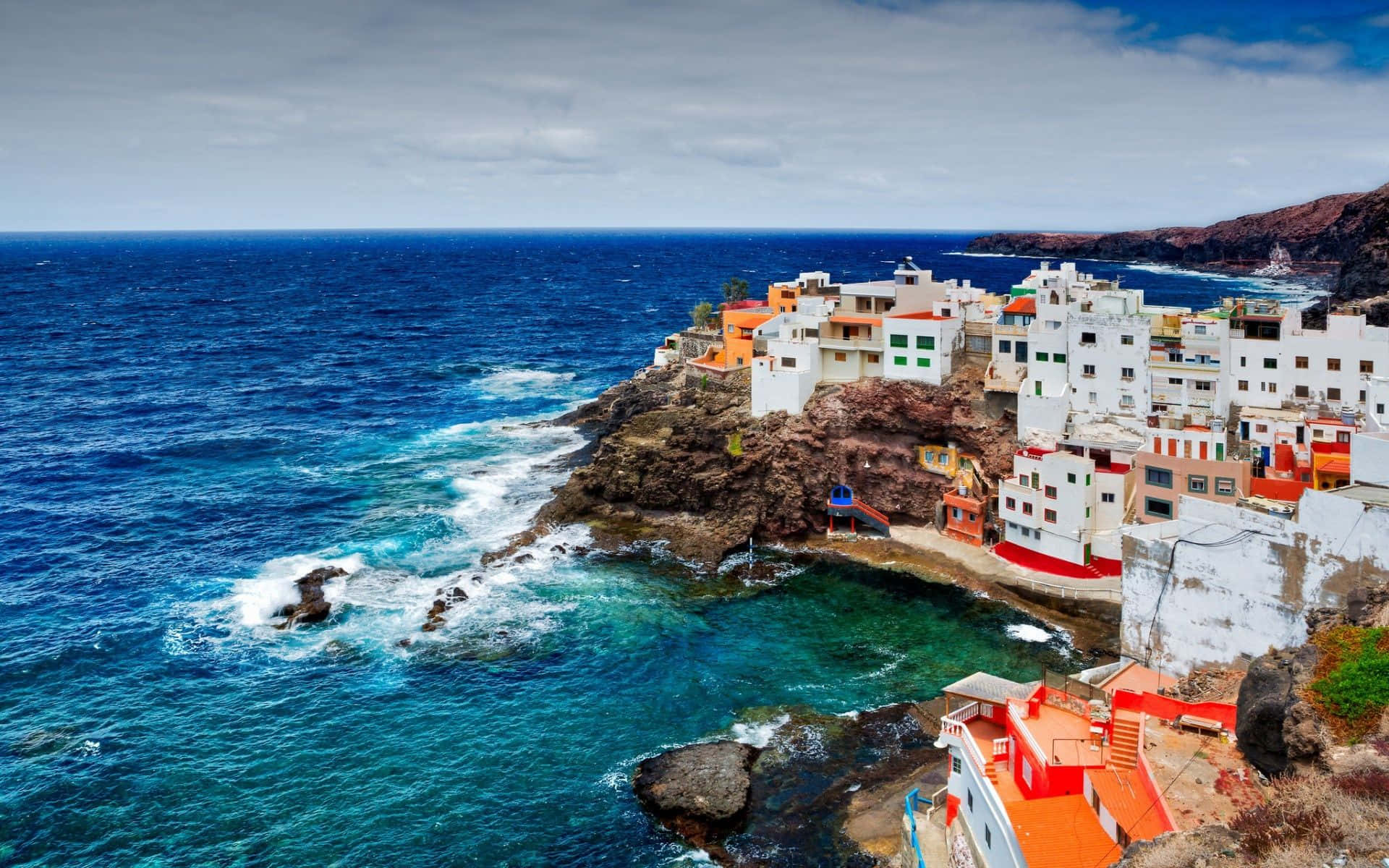 Spanish, white, orange, Full HD Desktop Wallpaper