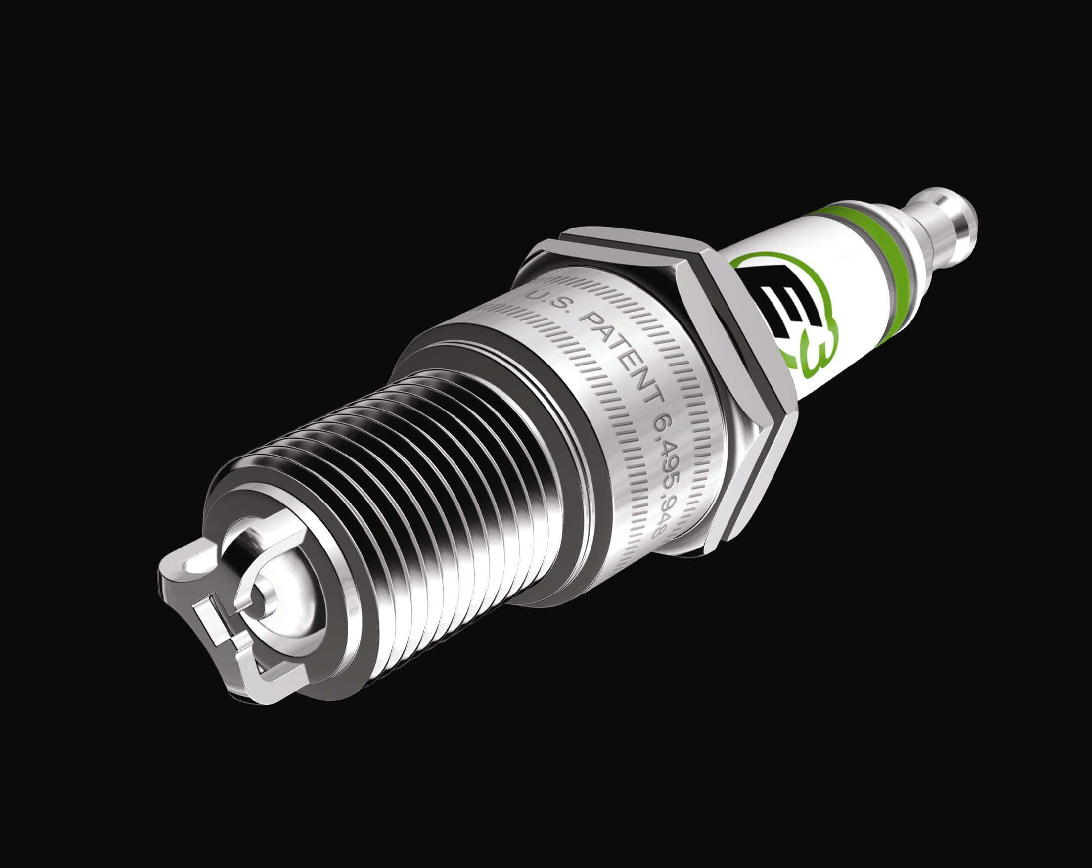 spark plug, silver, green branding, Full HD Desktop Wallpaper