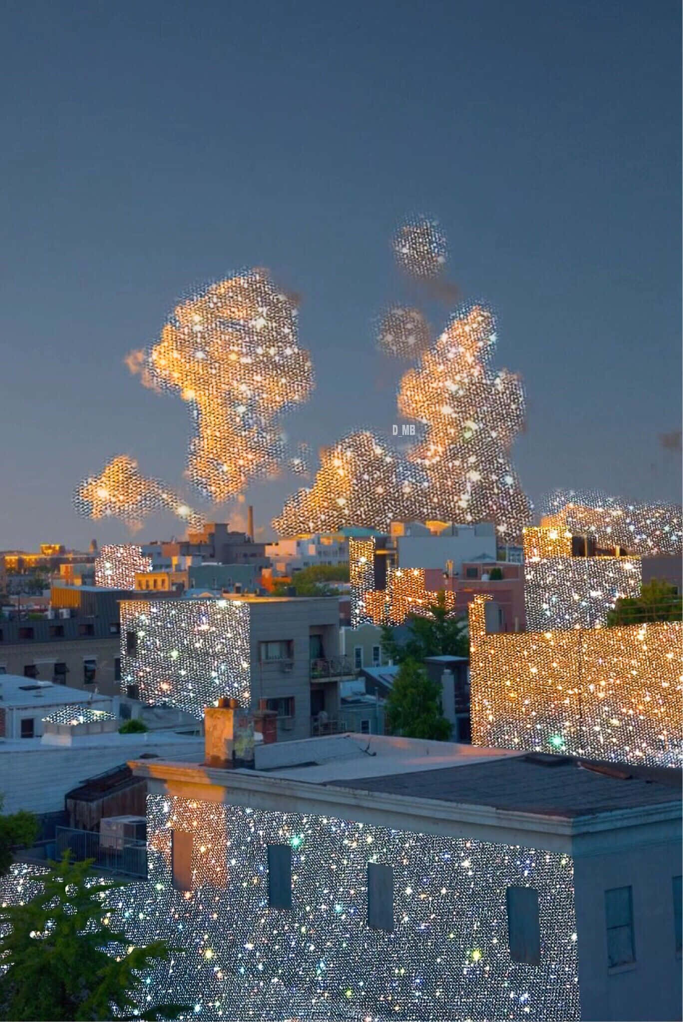 Sparkle Aesthetic, cityscape, dusk, Full HD Phone Wallpaper