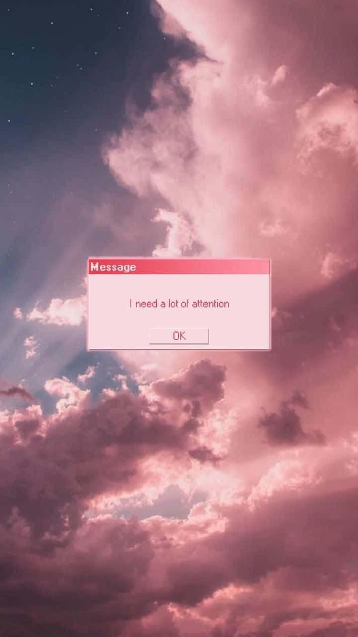 Sparkle Aesthetic, pink and blue sky, clouds, HD Phone Wallpaper