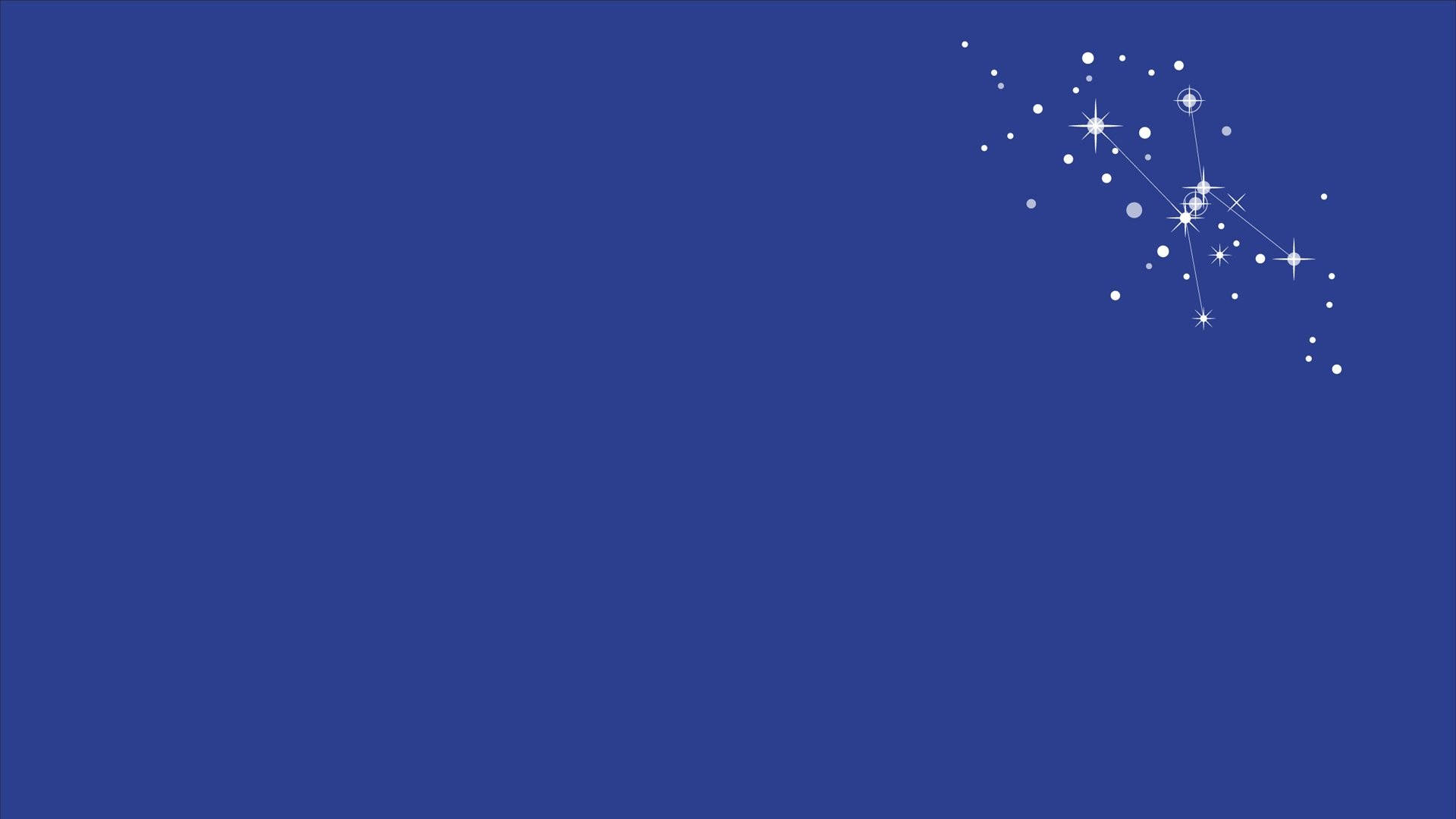 minimalist blue sparkle stars, white stars, lines, Full HD Desktop Wallpaper